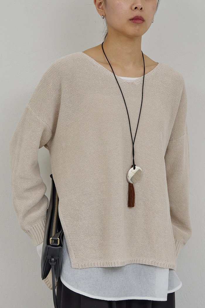 【ガリャルダガランテ/GALLARDAGALANTE】のコットンメッシュプルオーバー インテリア・キッズ・メンズ・レディースファッション・服の通販 founy(ファニー) https://founy.com/ ファッション Fashion レディースファッション Fashion for Women トップス・カットソー Cut & Sew Tops ニット Knit Tops & Sweaters カジュアルプルオーバー・ニットトップス Pullovers & Knit Tops / Casual Pullovers 2026年 2026 スリット Slit, Slit Detail ヘムライン Hemline, Bottom Cut ベーシック Basic, Essential 夏 Summer 春 Spring S/S・春夏 SS, Spring/Summer, Warm Season |ID: prp329100004860835 ipo3291000000036000141