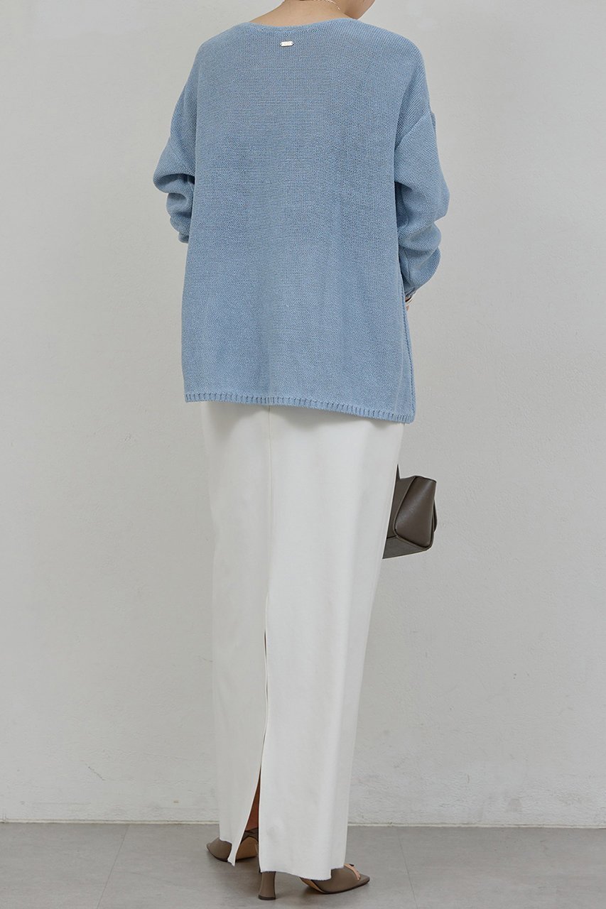 【ガリャルダガランテ/GALLARDAGALANTE】のコットンメッシュプルオーバー 人気、トレンドファッション・服の通販 founy(ファニー) 　ファッション　Fashion　レディースファッション　Fashion for Women　トップス・カットソー　Cut & Sew Tops　ニット　Knit Tops & Sweaters　カジュアルプルオーバー・ニットトップス　Pullovers & Knit Tops / Casual Pullovers　2026年　2026　スリット　Slit, Slit Detail　ヘムライン　Hemline, Bottom Cut　ベーシック　Basic, Essential　夏　Summer　春　Spring　S/S・春夏　SS, Spring/Summer, Warm Season　other-6|ID: prp329100004860835 ipo3291000000036000150