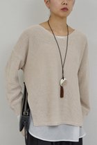 【ガリャルダガランテ/GALLARDAGALANTE】のコットンメッシュプルオーバー 人気、トレンドファッション・服の通販 founy(ファニー) ファッション Fashion レディースファッション Fashion for Women トップス・カットソー Cut & Sew Tops ニット Knit Tops & Sweaters カジュアルプルオーバー・ニットトップス Pullovers & Knit Tops / Casual Pullovers スリット Slit, Slit Detail ヘムライン Hemline, Bottom Cut ベーシック Basic, Essential thumbnail ベージュ|ID: prp329100004860835 ipo3291000000036772549