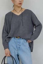 【ガリャルダガランテ/GALLARDAGALANTE】のコットンメッシュプルオーバー 人気、トレンドファッション・服の通販 founy(ファニー) ファッション Fashion レディースファッション Fashion for Women トップス・カットソー Cut & Sew Tops ニット Knit Tops & Sweaters カジュアルプルオーバー・ニットトップス Pullovers & Knit Tops / Casual Pullovers スリット Slit, Slit Detail ヘムライン Hemline, Bottom Cut ベーシック Basic, Essential thumbnail チャコールグレー|ID: prp329100004860835 ipo3291000000036772555