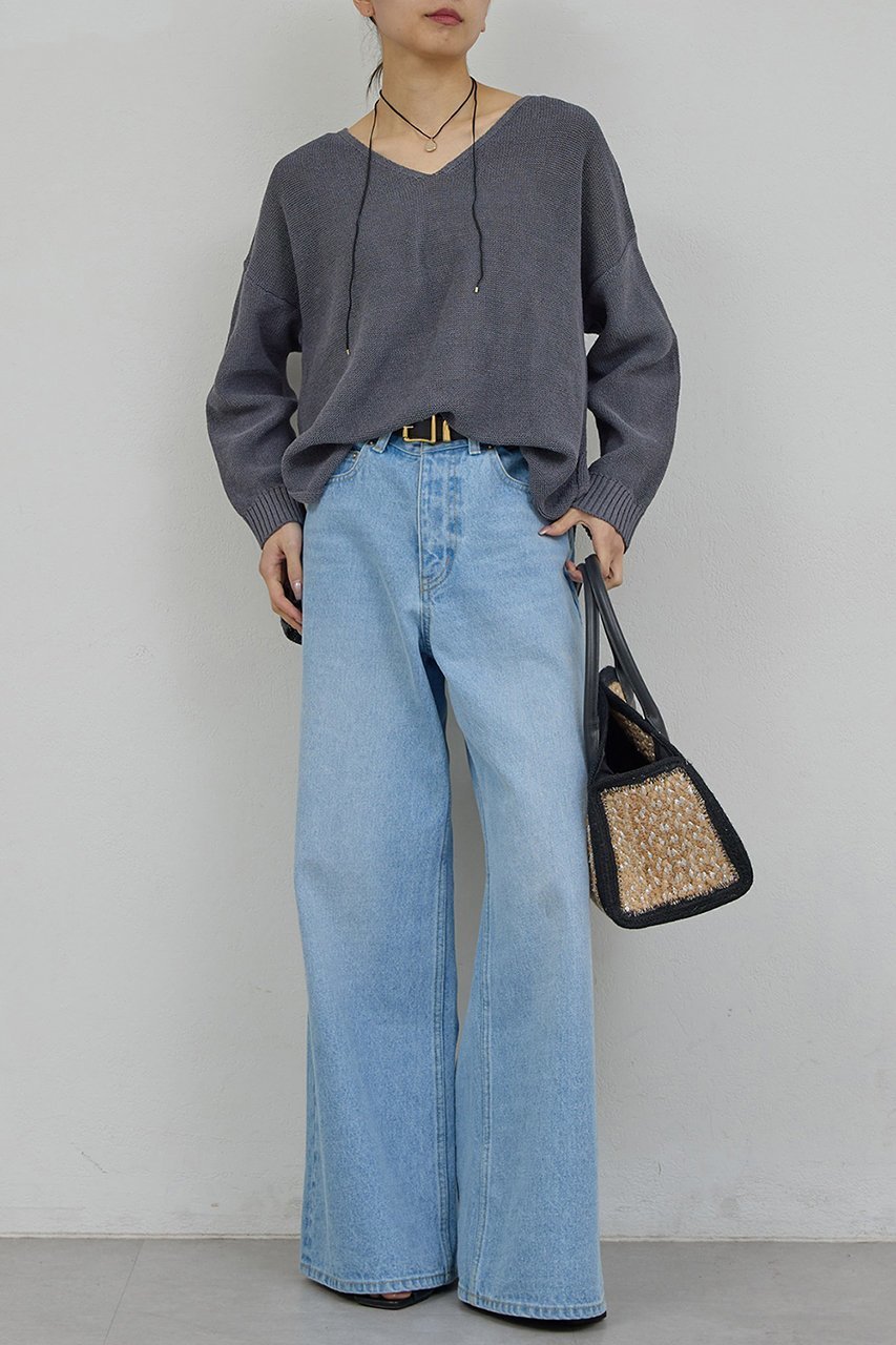 【ガリャルダガランテ/GALLARDAGALANTE】のコットンメッシュプルオーバー 人気、トレンドファッション・服の通販 founy(ファニー) 　ファッション　Fashion　レディースファッション　Fashion for Women　トップス・カットソー　Cut & Sew Tops　ニット　Knit Tops & Sweaters　カジュアルプルオーバー・ニットトップス　Pullovers & Knit Tops / Casual Pullovers　スリット　Slit, Slit Detail　ヘムライン　Hemline, Bottom Cut　ベーシック　Basic, Essential　other-2|ID: prp329100004860835 ipo3291000000036772557