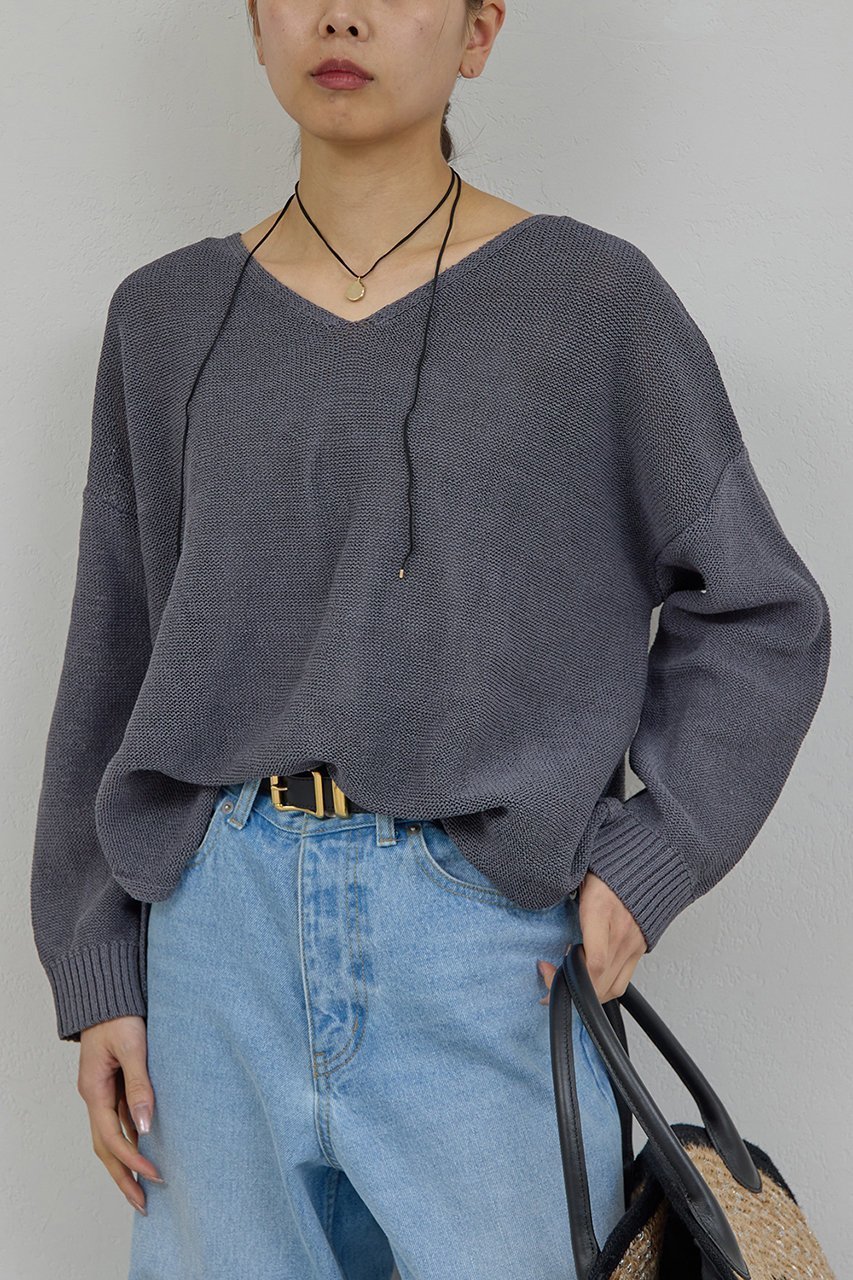 【ガリャルダガランテ/GALLARDAGALANTE】のコットンメッシュプルオーバー 人気、トレンドファッション・服の通販 founy(ファニー) 　ファッション　Fashion　レディースファッション　Fashion for Women　トップス・カットソー　Cut & Sew Tops　ニット　Knit Tops & Sweaters　カジュアルプルオーバー・ニットトップス　Pullovers & Knit Tops / Casual Pullovers　スリット　Slit, Slit Detail　ヘムライン　Hemline, Bottom Cut　ベーシック　Basic, Essential　other-6|ID: prp329100004860835 ipo3291000000036772566