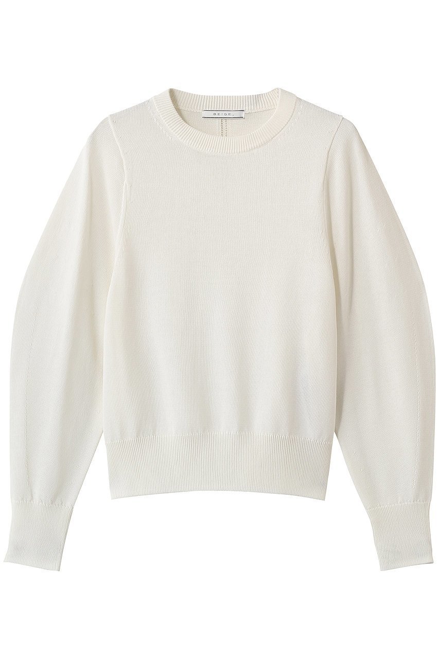 【ベイジ,/BEIGE,】のARSENOPY(アルセノ)/コットンドライタッチクルーネックニット 人気、トレンドファッション・服の通販 founy(ファニー) ファッション Fashion レディースファッション Fashion for Women トップス・カットソー Cut & Sew Tops ニット Knit Tops & Sweaters カジュアルプルオーバー・ニットトップス Pullovers & Knit Tops / Casual Pullovers シアー Sheer, See-Through シンプル Simple, Minimal スリーブ Sleeve, Long Sleeve / Short Sleeve other-1|ID: prp329100004860838 ipo3291000000036520021