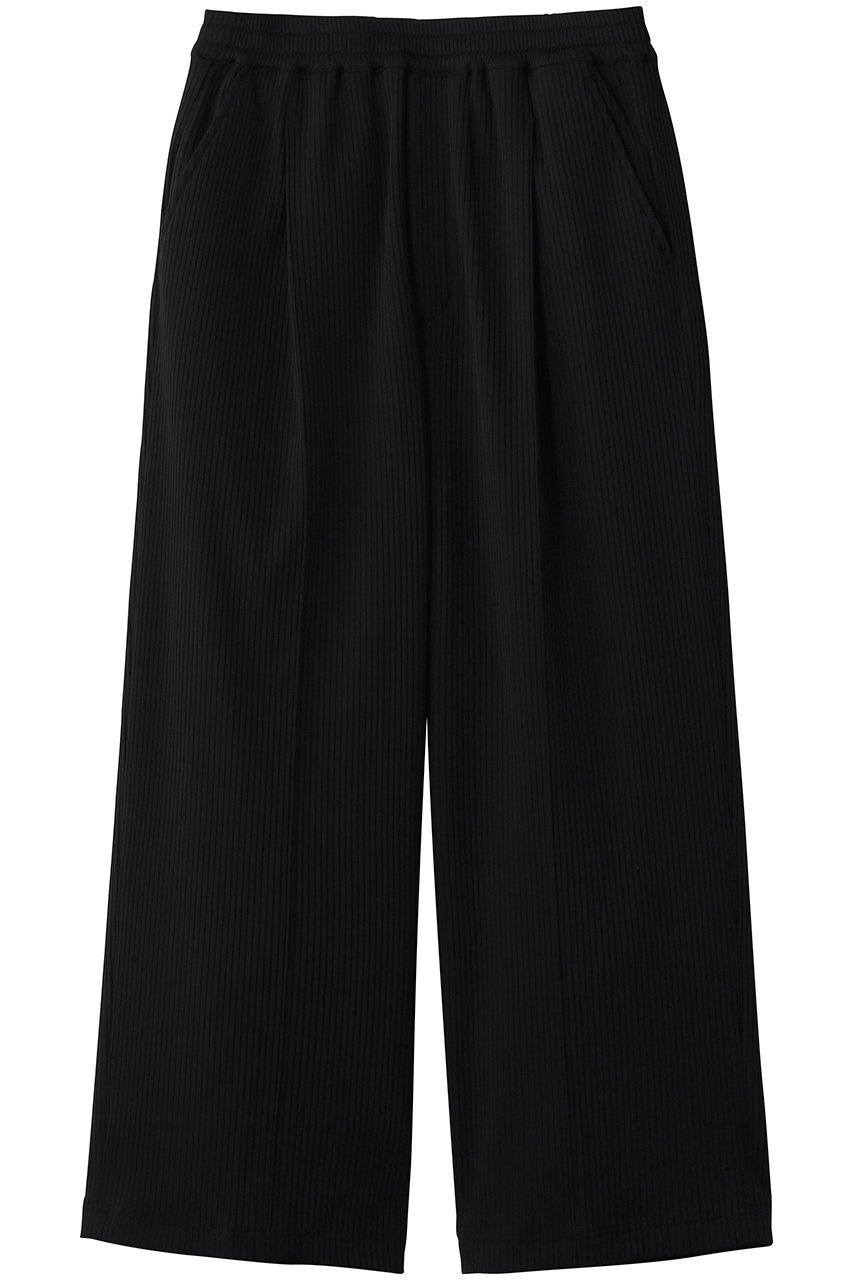 【メゾンスペシャル/MAISON SPECIAL】の【UNISEX】オメガリブプライムワイドパンツ インテリア・キッズ・メンズ・レディースファッション・服の通販 founy(ファニー) 　ファッション　Fashion　レディースファッション　Fashion for Women　パンツ　Pants & Trousers　2026年　2026　ユニセックス　Unisex, Genderless　センター　Center, Center Line　夏　Summer　春　Spring　S/S・春夏　SS, Spring/Summer, Warm Season　BLK(ブラック)|ID: prp329100004860839 ipo3291000000036000186