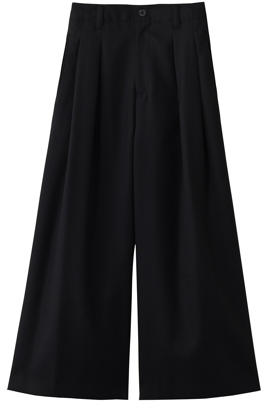 【メゾンスペシャル/MAISON SPECIAL】の【UNISEX】72/2 4色シャンブレーウールバギーパンツ インテリア・キッズ・メンズ・レディースファッション・服の通販 founy(ファニー) 　ファッション　Fashion　レディースファッション　Fashion for Women　パンツ　Pants & Trousers　2026年　2026　ユニセックス　Unisex, Genderless　シャンブレー　Chambray, Denim-Like Fabric　ワイド　Wide, Wide Fit　夏　Summer　春　Spring　S/S・春夏　SS, Spring/Summer, Warm Season　BLK(ブラック)|ID: prp329100004860841 ipo3291000000036000202