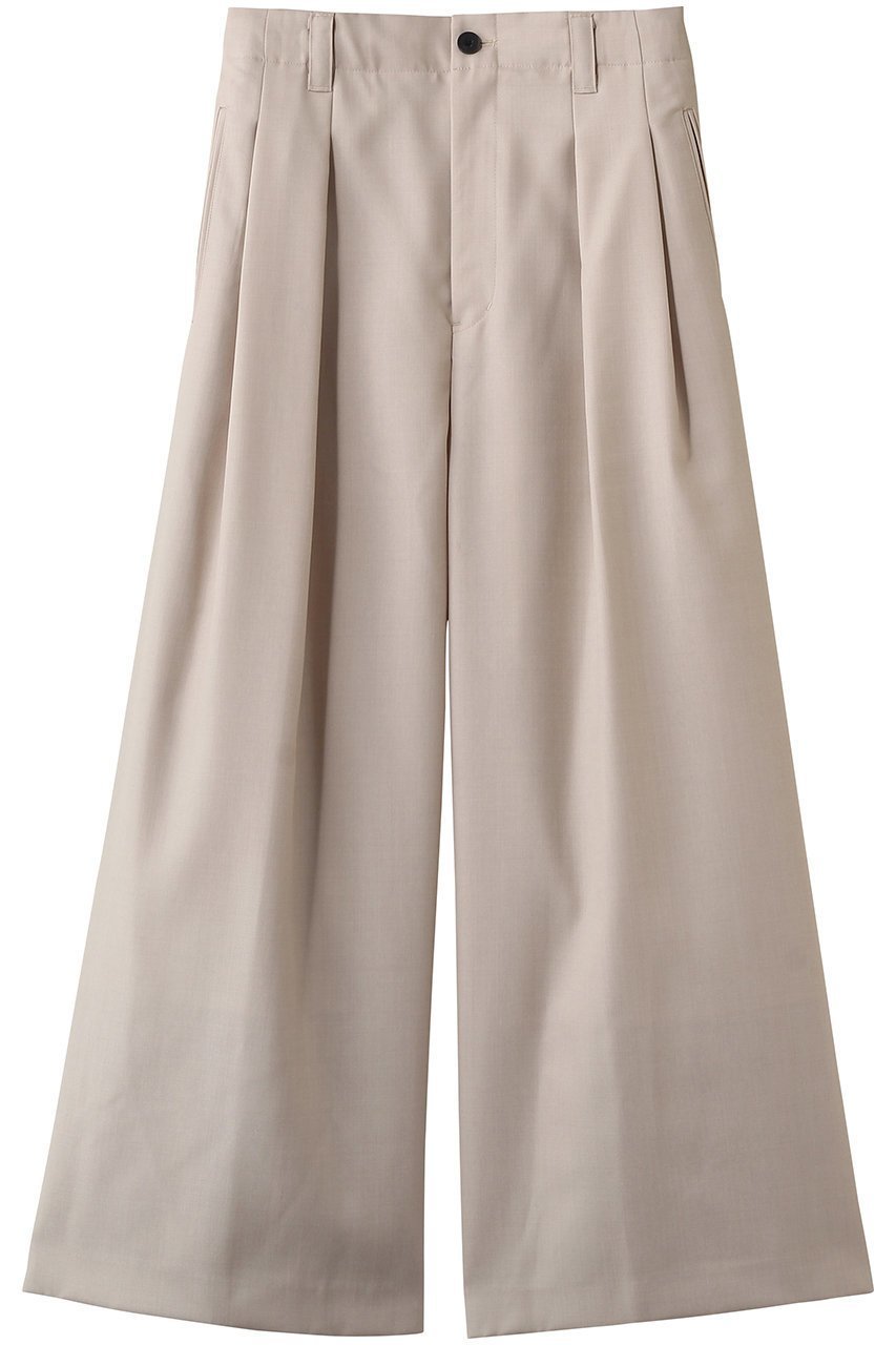 【メゾンスペシャル/MAISON SPECIAL】の【UNISEX】72/2 4色シャンブレーウールバギーパンツ インテリア・キッズ・メンズ・レディースファッション・服の通販 founy(ファニー) 　ファッション　Fashion　レディースファッション　Fashion for Women　パンツ　Pants & Trousers　2026年　2026　ユニセックス　Unisex, Genderless　シャンブレー　Chambray, Denim-Like Fabric　ワイド　Wide, Wide Fit　夏　Summer　春　Spring　S/S・春夏　SS, Spring/Summer, Warm Season　WHT(ホワイト)|ID: prp329100004860841 ipo3291000000036000203