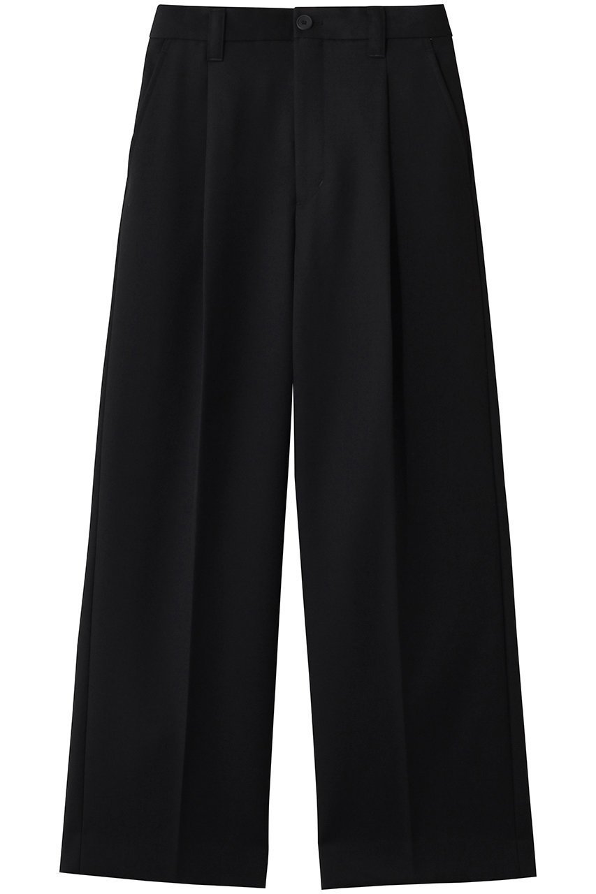 【メゾンスペシャル/MAISON SPECIAL】の【UNISEX】48/2 4色シャンブレーウールワンタックワイド インテリア・キッズ・メンズ・レディースファッション・服の通販 founy(ファニー) 　ファッション　Fashion　レディースファッション　Fashion for Women　パンツ　Pants & Trousers　2026年　2026　ユニセックス　Unisex, Genderless　シャンブレー　Chambray, Denim-Like Fabric　シンプル　Simple, Minimal　夏　Summer　春　Spring　S/S・春夏　SS, Spring/Summer, Warm Season　BLK(ブラック)|ID: prp329100004860843 ipo3291000000036000225