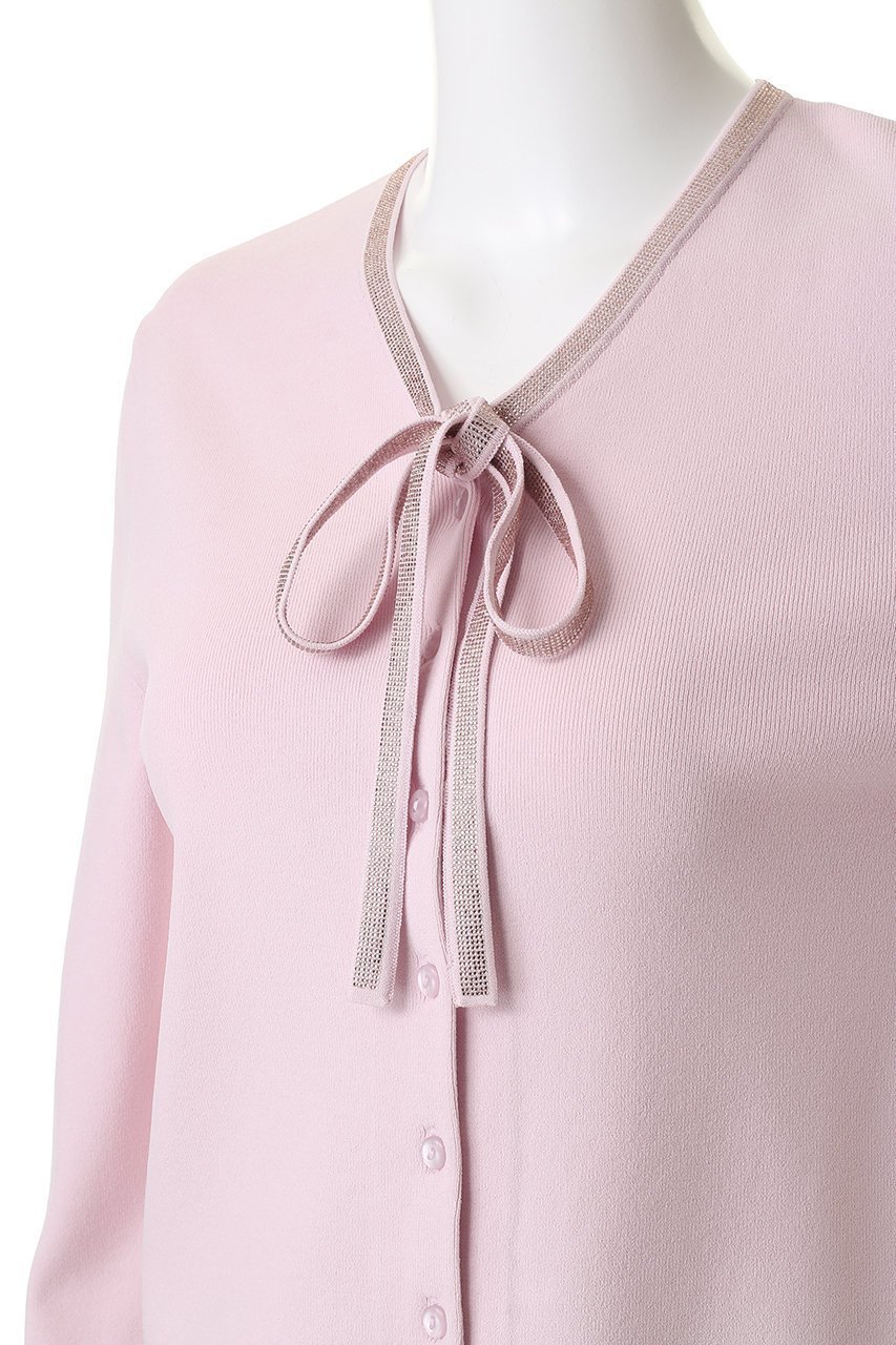 【アナイ/ANAYI】のステップビジューカーディガン 人気、トレンドファッション・服の通販 founy(ファニー) 　ファッション　Fashion　レディースファッション　Fashion for Women　トップス・カットソー　Cut & Sew Tops　ニット　Knit Tops & Sweaters　カーディガン・羽織り　Layered Style Cardigans　2026年　2026　とろみ　Fluid, Flowy Fabric　カーディガン　Cardigan, Knitwear　パーティ　Party, Party Style　ビジュー　Bijou, Jewel-like Accent　リボン　Ribbon, Bow　エレガント 上品　Elegant　夏　Summer　春　Spring　S/S・春夏　SS, Spring/Summer, Warm Season　other-5|ID: prp329100004860844 ipo3291000000036000241