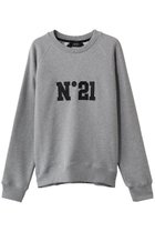 【ヌメロ ヴェントゥーノ/N°21 / MEN】の【MEN】ロゴ スウェットプルオーバー グレー|ID: prp329100004860849 ipo3291000000036074645