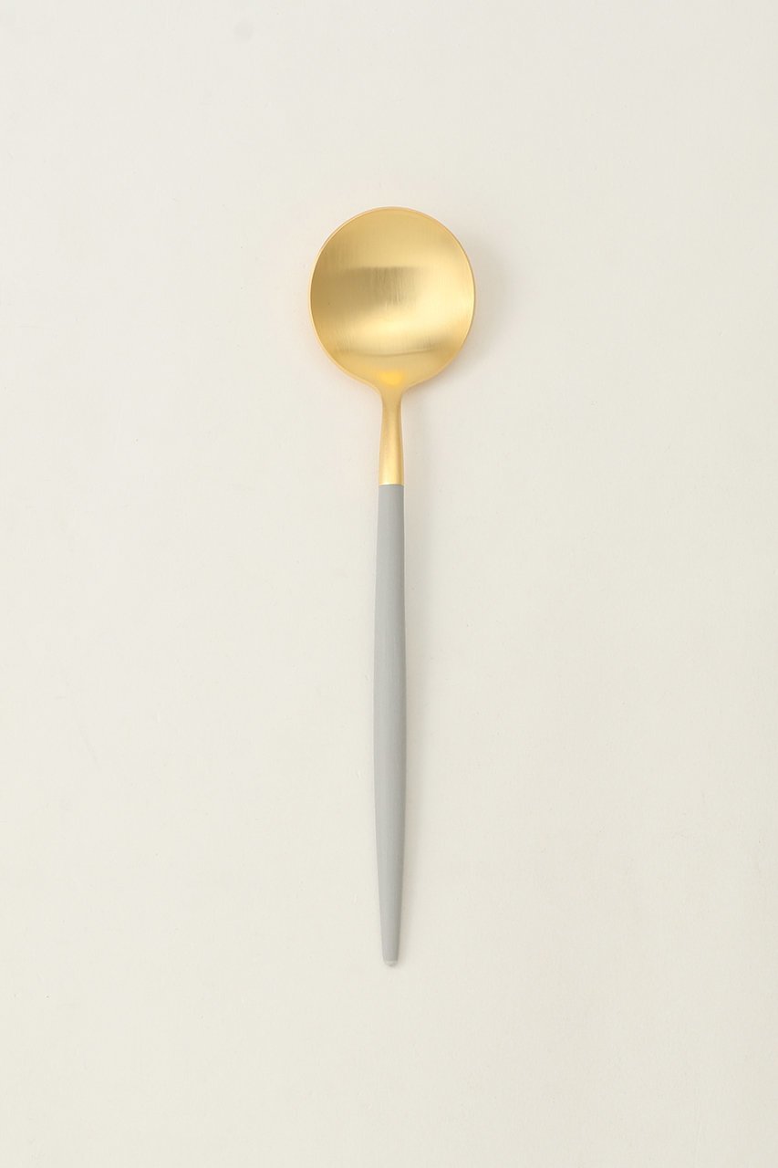 【クチポール/Cutipol / GOODS】のGOA デザートスプーン インテリア・キッズ・メンズ・レディースファッション・服の通販 founy(ファニー) 　エレガント 上品　Elegant　テーブル　Table, Dining Table　デザート　Dessert, Sweet Treat　ハンド　Hand, Handmade　フォルム　Silhouette, Form　新作・新入荷　New Arrivals / New In　ライトグレイ×ゴールド|ID: prp329100004860863 ipo3291000000036000487