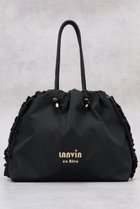 【ランバン オン ブルー/LANVIN en Bleu】のサイドフリルドロストトートバッグ(大) ブラック|ID: prp329100004861128 ipo3291000000036232004