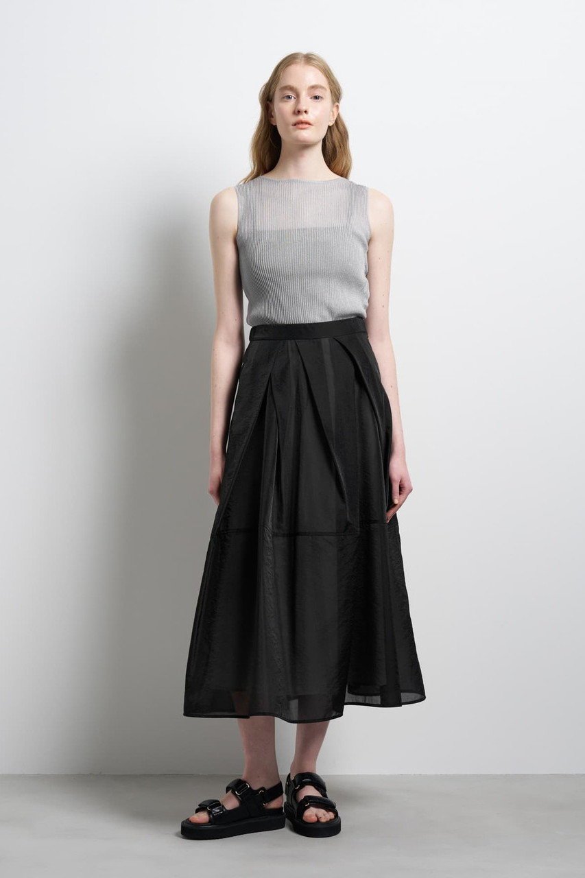 【ランバン オン ブルー/LANVIN en Bleu】のシアータックフレアスカート 人気、トレンドファッション・服の通販 founy(ファニー) ファッション Fashion レディースファッション Fashion for Women スカート Skirts Aライン・フレアスカート A-Line & Flared Skirts ロングスカート Long Skirts / Maxi & Midi Skirts 2026年 2026 エアリー Airy Texture オーガンジー Organza Fabric バランス Balance, Style Balance フレア Flare, Flared ロング Long, Long-Length エレガント 上品 Elegant 夏 Summer 春 Spring S/S・春夏 SS, Spring/Summer, Warm Season 軽量 Lightweight, Ultra Light other-7|ID: prp329100004861129 ipo3291000000036008172