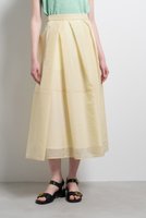 【ランバン オン ブルー/LANVIN en Bleu】のシアータックフレアスカート 人気、トレンドファッション・服の通販 founy(ファニー) ファッション Fashion レディースファッション Fashion for Women スカート Skirts Aライン・フレアスカート A-Line & Flared Skirts ロングスカート Long Skirts / Maxi & Midi Skirts エアリー Airy Texture オーガンジー Organza Fabric バランス Balance, Style Balance フレア Flare, Flared ロング Long, Long-Length エレガント 上品 Elegant 春 Spring 軽量 Lightweight, Ultra Light |ID:prp329100004861129