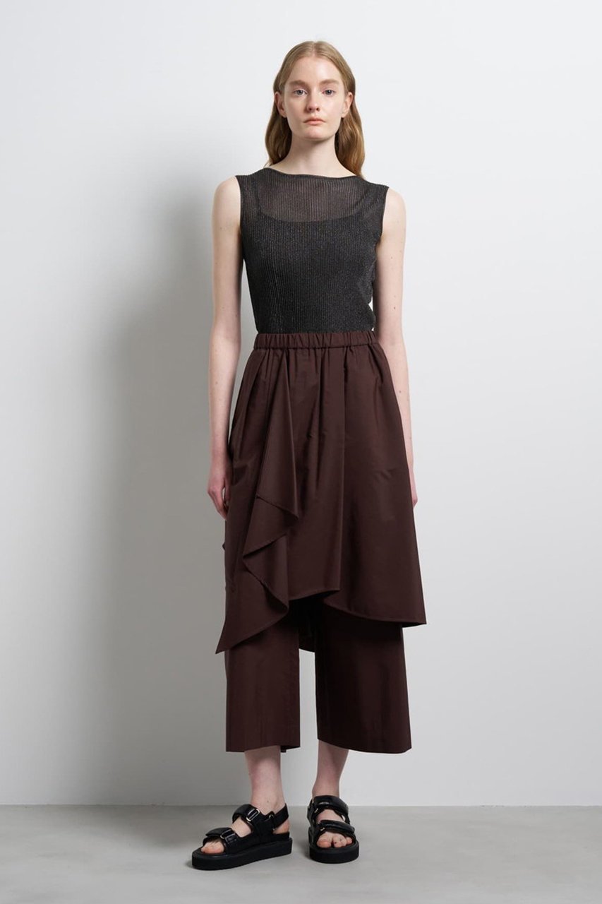 【ランバン オン ブルー/LANVIN en Bleu】のアシンメトリーレイヤードパンツ 人気、トレンドファッション・服の通販 founy(ファニー) ファッション Fashion レディースファッション Fashion for Women パンツ Pants & Trousers 2026年 2026 アシンメトリー Asymmetrical Style ファブリック Fabric, Textile ボトム Bottoms, Lower Wear リラックス Relax, Relaxed Fit 夏 Summer 春 Spring S/S・春夏 SS, Spring/Summer, Warm Season other-6|ID: prp329100004861130 ipo3291000000036008185