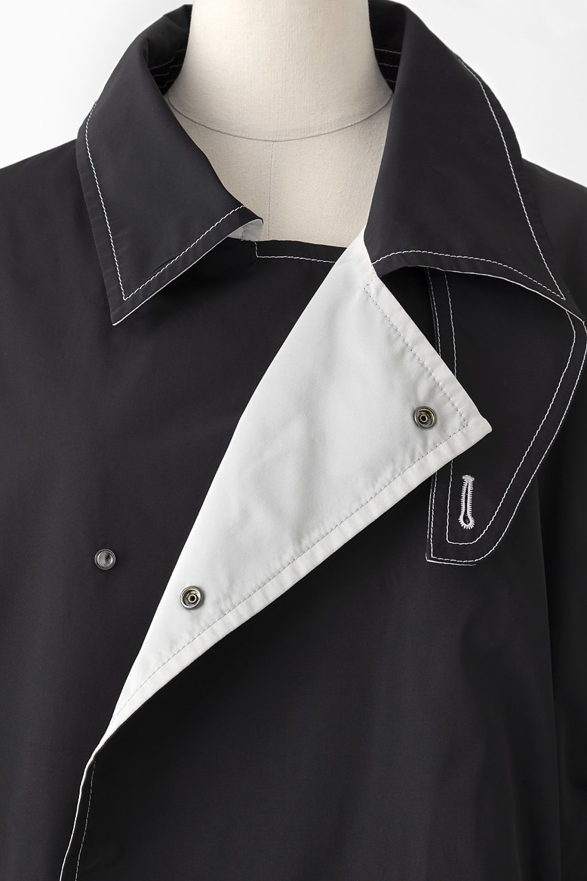 【オーヴィル/EAUVIRE】のリバーシブルタフタハーフコート 人気、トレンドファッション・服の通販 founy(ファニー) 　ファッション　Fashion　レディースファッション　Fashion for Women　アウター　Coat / Outerwear Collection　コート・ロングコート・ピーコート　Long Coats, Peacoats & More　イタリア　Italy　ショート　Short, Short Length　シルク　Silk, 100% Silk　タフタ　Taffeta, Structured Fabric　ダブル　Double, Double-Breasted　ハーフ　Half, Half-Length　ブライト　Bright, Shiny　リバーシブル　Reversible, Two-Sided　新作・新入荷　New Arrivals / New In　other-5|ID: prp329100004861140 ipo3291000000036008307