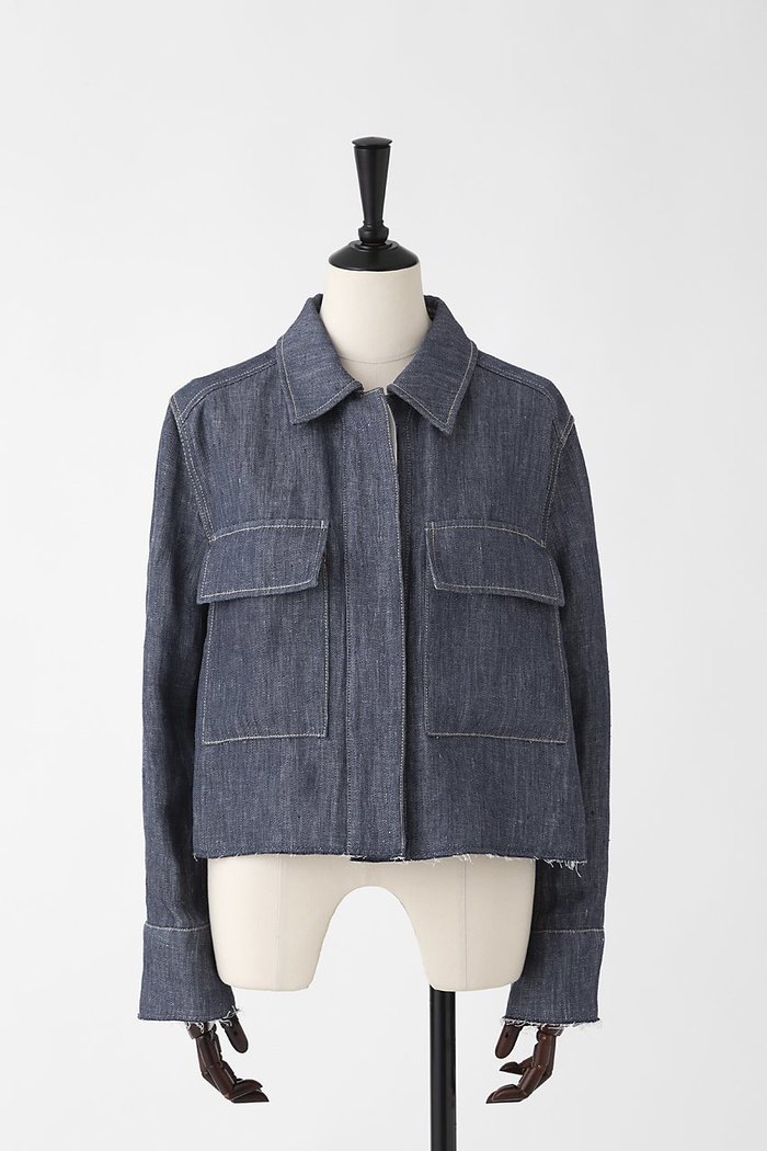 【オーヴィル/EAUVIRE】のダブルリネンデニムシャツジャケット インテリア・キッズ・メンズ・レディースファッション・服の通販 founy(ファニー) https://founy.com/ ファッション Fashion レディースファッション Fashion for Women アウター Coat / Outerwear Collection レディースジャケット・軽アウター Jackets インディゴ Indigo Denim ジャケット Jacket, Outerwear デニム Denim, Jeans Material バランス Balance, Style Balance フラップ Flap, Flap Pocket ポケット Pocket, Pocket Detail ヨーク Yoke, Yoke Design リネン Linen, Linen Fabric 新作・新入荷 New Arrivals / New In 日本製 Made In Japan |ID: prp329100004861142 ipo3291000000036008312