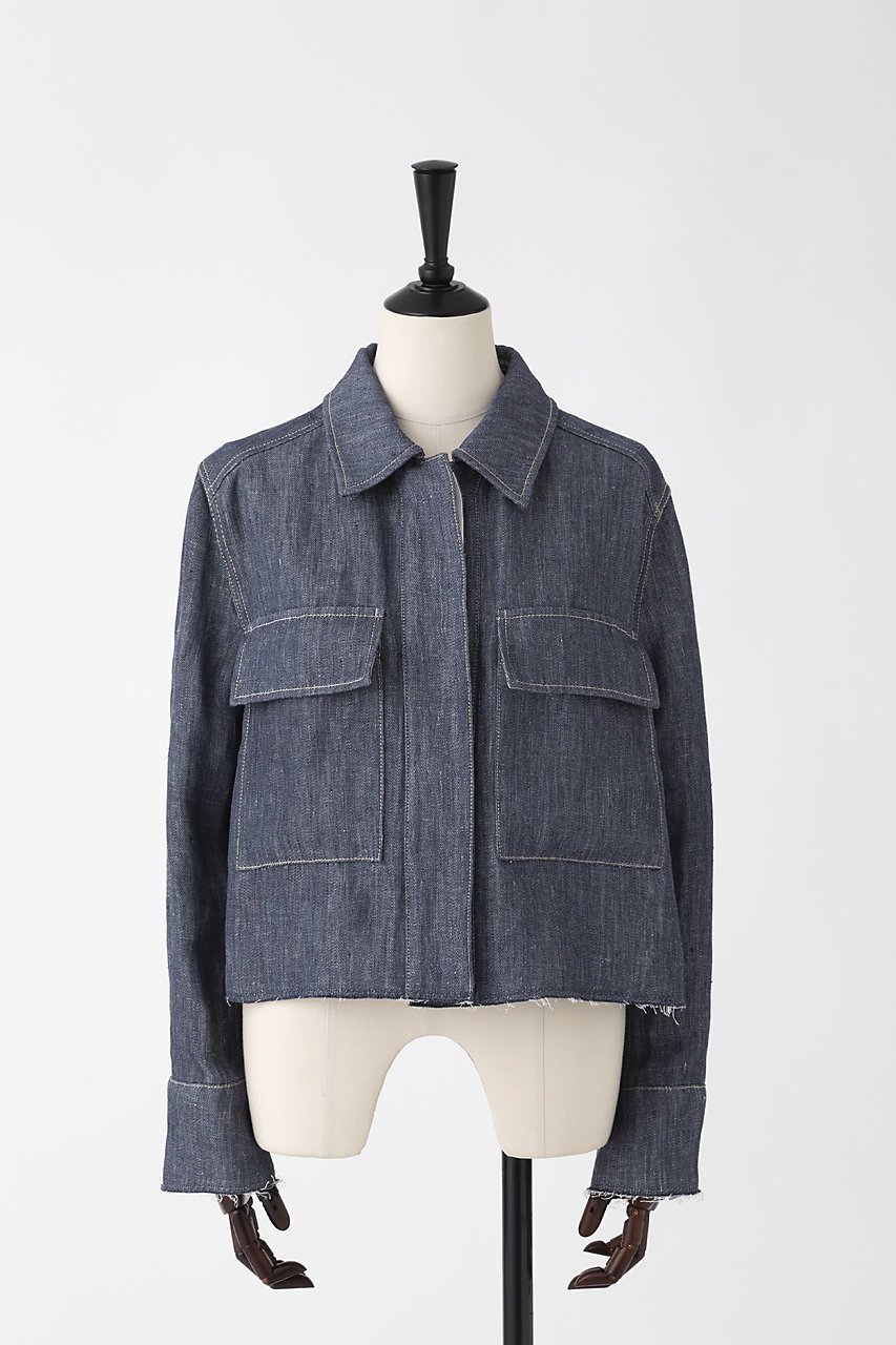 【オーヴィル/EAUVIRE】のダブルリネンデニムシャツジャケット 人気、トレンドファッション・服の通販 founy(ファニー) ファッション Fashion レディースファッション Fashion for Women アウター Coat / Outerwear Collection レディースジャケット・軽アウター Jackets インディゴ Indigo Denim ジャケット Jacket, Outerwear デニム Denim, Jeans Material バランス Balance, Style Balance フラップ Flap, Flap Pocket ポケット Pocket, Pocket Detail ヨーク Yoke, Yoke Design リネン Linen, Linen Fabric 新作・新入荷 New Arrivals / New In 日本製 Made In Japan other-1|ID: prp329100004861142 ipo3291000000036008312