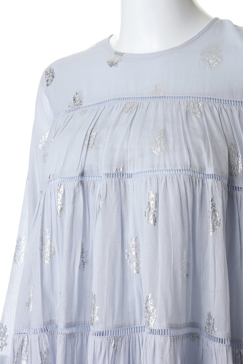 【ヌキテパ/NE QUITTEZ PAS】のCotton Voile Foil Flower Print ティアード ミドル レングスドレス 人気、トレンドファッション・服の通販 founy(ファニー) ファッション Fashion レディースファッション Fashion for Women ワンピース Dresses フォーマル・パーティードレス・結婚式用ドレス Elegant & Casual Dresses チュニック Tunic Tops & Dresses 2026年 2026 スニーカー Sneakers, Trainers チュニック Tunic, Long Top ティアード Tiered, Tiered Style ドレス Dress, One-Piece フェミニン Feminine, Girly フラワー Flower, Floral プリント Print, Printed Pattern ミドル Middle Length, Mid Height リュクス Luxury, Elegant, High-End, Chic ロング Long, Long-Length エレガント 上品 Elegant 夏 Summer 春 Spring S/S・春夏 SS, Spring/Summer, Warm Season other-5|ID: prp329100004861349 ipo3291000000036026696