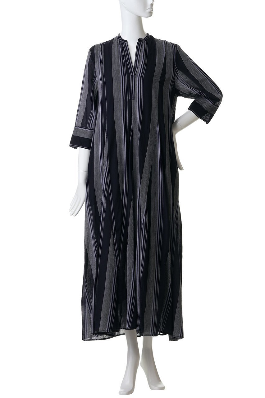 【ヌキテパ/NE QUITTEZ PAS】のCotton Voile Stripe パネルドレス 人気、トレンドファッション・服の通販 founy(ファニー) 　ファッション　Fashion　レディースファッション　Fashion for Women　ワンピース　Dresses　フォーマル・パーティードレス・結婚式用ドレス　Elegant & Casual Dresses　チュニック　Tunic Tops & Dresses　2026年　2026　エアリー　Airy Texture　ストライプ　Stripe, Striped Pattern　チュニック　Tunic, Long Top　ドレス　Dress, One-Piece　モダン　Modern, Contemporary　リゾート　Resort, Vacation Style　ロング　Long, Long-Length　夏　Summer　春　Spring　S/S・春夏　SS, Spring/Summer, Warm Season　other-2|ID: prp329100004861352 ipo3291000000036026728