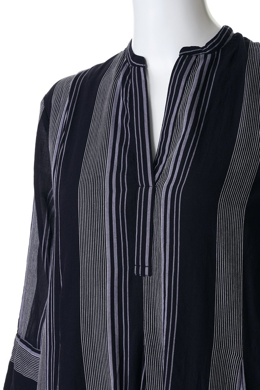 【ヌキテパ/NE QUITTEZ PAS】のCotton Voile Stripe パネルドレス 人気、トレンドファッション・服の通販 founy(ファニー) 　ファッション　Fashion　レディースファッション　Fashion for Women　ワンピース　Dresses　フォーマル・パーティードレス・結婚式用ドレス　Elegant & Casual Dresses　チュニック　Tunic Tops & Dresses　2026年　2026　エアリー　Airy Texture　ストライプ　Stripe, Striped Pattern　チュニック　Tunic, Long Top　ドレス　Dress, One-Piece　モダン　Modern, Contemporary　リゾート　Resort, Vacation Style　ロング　Long, Long-Length　夏　Summer　春　Spring　S/S・春夏　SS, Spring/Summer, Warm Season　other-5|ID: prp329100004861352 ipo3291000000036026732