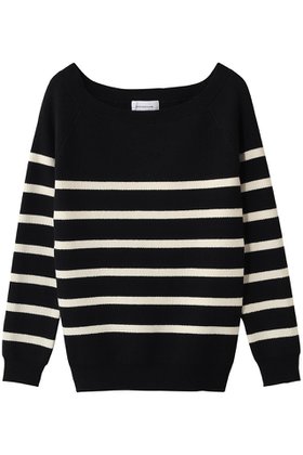 【ガリャルダガランテ/GALLARDAGALANTE】 【HERITANOVUM】ボートスムースボーダーニット人気、トレンドファッション・服の通販 founy(ファニー) ファッション Fashion レディースファッション Fashion for Women トップス・カットソー Cut & Sew Tops ニット Knit Tops & Sweaters カジュアルプルオーバー・ニットトップス Pullovers & Knit Tops / Casual Pullovers 2026年 2026 デコルテ Décolleté, Neckline デニム Denim, Jeans Material ボトム Bottoms, Lower Wear ボーダー Border, Stripe リラックス Relax, Relaxed Fit 夏 Summer 春 Spring S/S・春夏 SS, Spring/Summer, Warm Season |ID:prp329100004861660