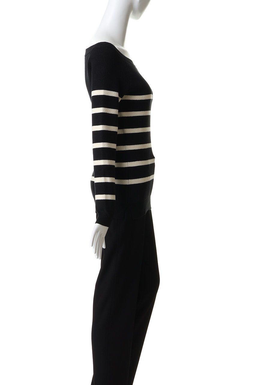 【ガリャルダガランテ/GALLARDAGALANTE】の【HERITANOVUM】ボートスムースボーダーニット 人気、トレンドファッション・服の通販 founy(ファニー) 　ファッション　Fashion　レディースファッション　Fashion for Women　トップス・カットソー　Cut & Sew Tops　ニット　Knit Tops & Sweaters　カジュアルプルオーバー・ニットトップス　Pullovers & Knit Tops / Casual Pullovers　2026年　2026　デコルテ　Décolleté, Neckline　デニム　Denim, Jeans Material　ボトム　Bottoms, Lower Wear　ボーダー　Border, Stripe　リラックス　Relax, Relaxed Fit　夏　Summer　春　Spring　S/S・春夏　SS, Spring/Summer, Warm Season　other-3|ID: prp329100004861660 ipo3291000000036045027