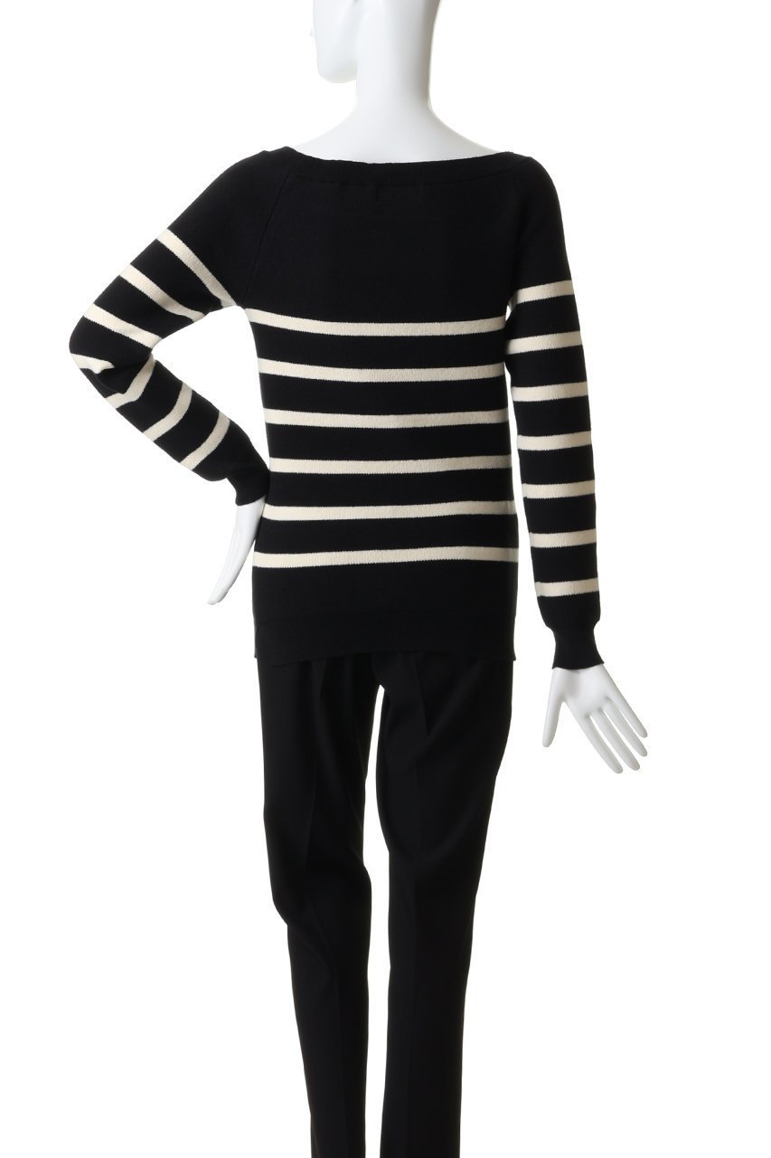 【ガリャルダガランテ/GALLARDAGALANTE】の【HERITANOVUM】ボートスムースボーダーニット 人気、トレンドファッション・服の通販 founy(ファニー) 　ファッション　Fashion　レディースファッション　Fashion for Women　トップス・カットソー　Cut & Sew Tops　ニット　Knit Tops & Sweaters　カジュアルプルオーバー・ニットトップス　Pullovers & Knit Tops / Casual Pullovers　2026年　2026　デコルテ　Décolleté, Neckline　デニム　Denim, Jeans Material　ボトム　Bottoms, Lower Wear　ボーダー　Border, Stripe　リラックス　Relax, Relaxed Fit　夏　Summer　春　Spring　S/S・春夏　SS, Spring/Summer, Warm Season　other-4|ID: prp329100004861660 ipo3291000000036045028