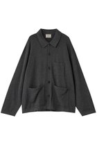 【アナザーオフィス/ANOTHER OFFICE】の【UNISEX】Knitted Coverall Jacket HEATHER CHARCOAL|ID: prp329100004861675 ipo3291000000036930892