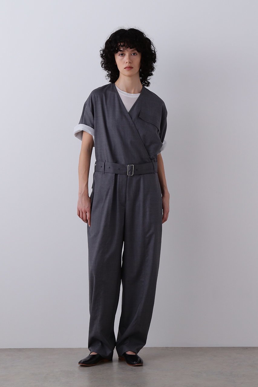 【イレーヴ/YLEVE】のSUPER120 S シャンブレー ウール オールインワン 人気、トレンドファッション・服の通販 founy(ファニー) ファッション Fashion レディースファッション Fashion for Women パンツ Pants & Trousers 2026年 2026 サマー Summer, Summer Style シャンブレー Chambray, Denim-Like Fabric フォルム Silhouette, Form リラックス Relax, Relaxed Fit ワッシャー Washer, Crinkled Finish エレガント 上品 Elegant 夏 Summer 春 Spring S/S・春夏 SS, Spring/Summer, Warm Season other-6|ID: prp329100004861688 ipo3291000000036050325