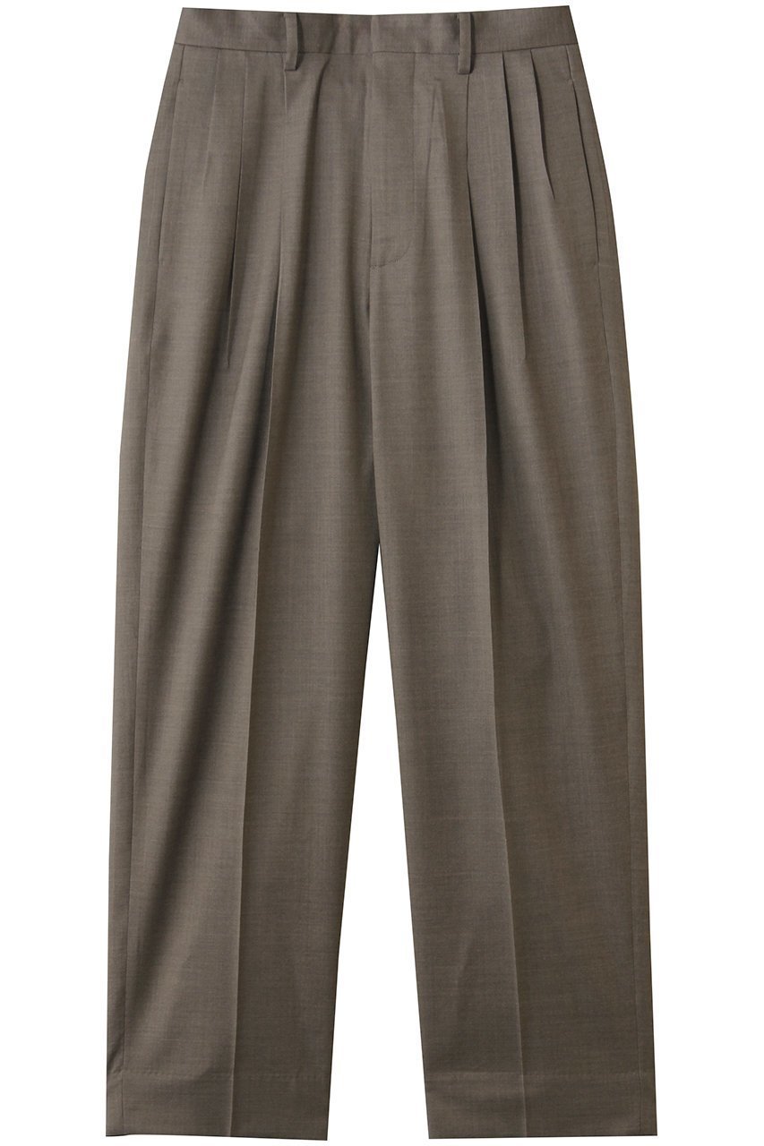 【イレーヴ/YLEVE】のSUPER120 S シャンブレー ウール 3タック パンツ インテリア・キッズ・メンズ・レディースファッション・服の通販 founy(ファニー) ファッション Fashion レディースファッション Fashion for Women パンツ Pants & Trousers サマー Summer, Summer Style シャンブレー Chambray, Denim-Like Fabric ビジネス 仕事 通勤 Business / Work / Commuting モダン Modern, Contemporary ワイド Wide, Wide Fit ワッシャー Washer, Crinkled Finish エレガント 上品 Elegant モカ|ID: prp329100004861689 ipo3291000000036887336