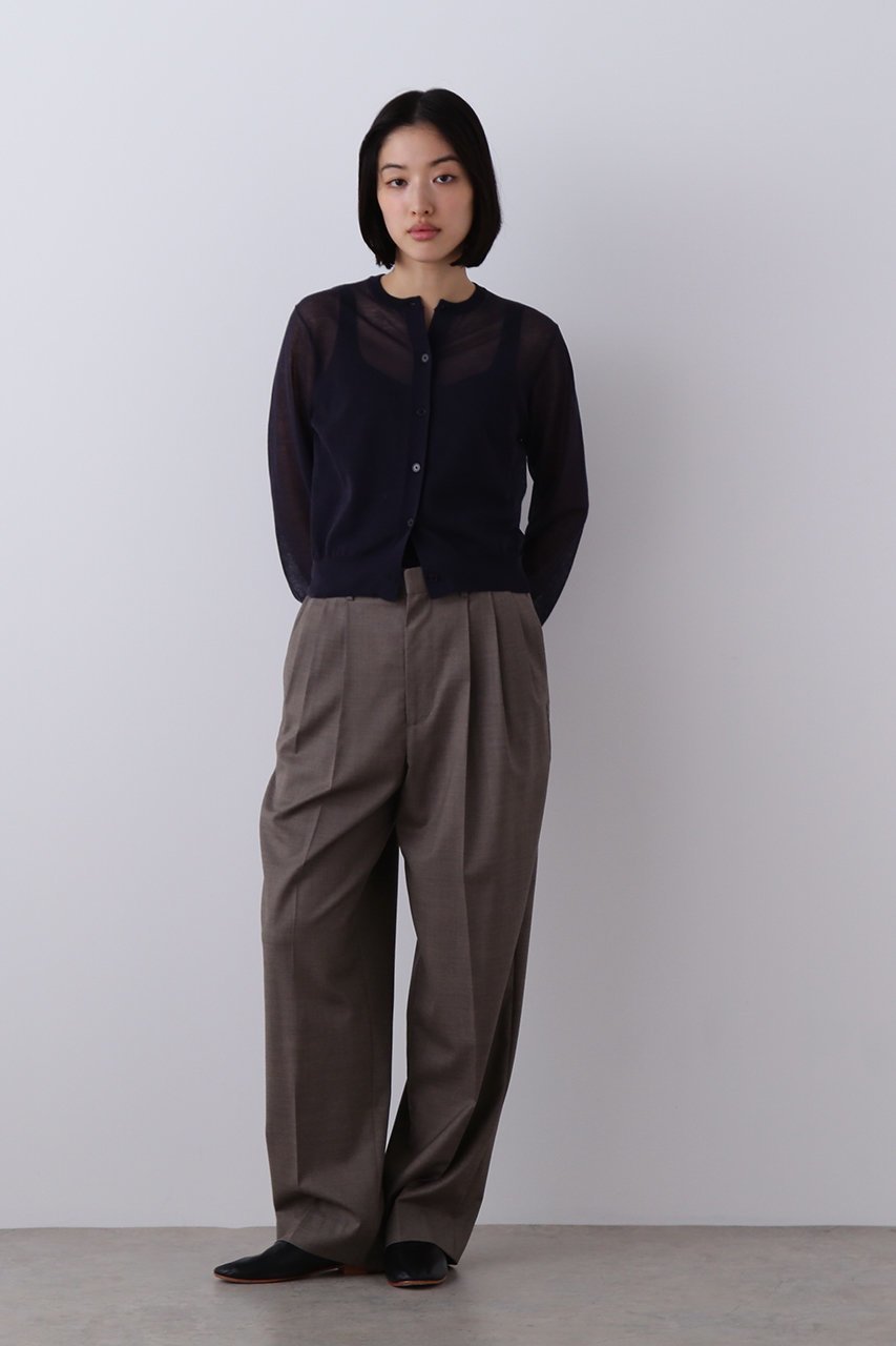 【イレーヴ/YLEVE】のSUPER120 S シャンブレー ウール 3タック パンツ 人気、トレンドファッション・服の通販 founy(ファニー) ファッション Fashion レディースファッション Fashion for Women パンツ Pants & Trousers サマー Summer, Summer Style シャンブレー Chambray, Denim-Like Fabric ビジネス 仕事 通勤 Business / Work / Commuting モダン Modern, Contemporary ワイド Wide, Wide Fit ワッシャー Washer, Crinkled Finish エレガント 上品 Elegant other-8|ID: prp329100004861689 ipo3291000000036887343