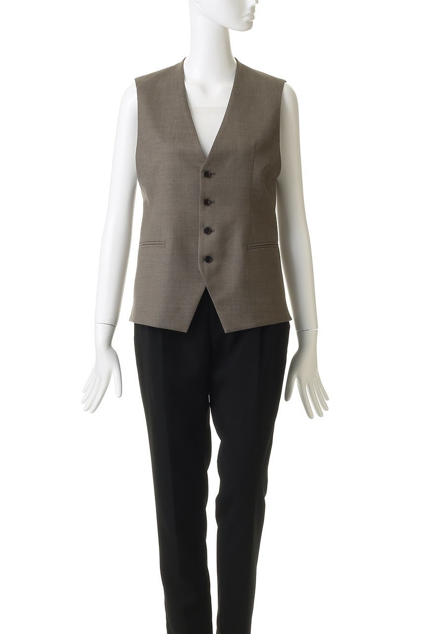 【イレーヴ/YLEVE】のSUPER120 S シャンブレー ウール ベスト 人気、トレンドファッション・服の通販 founy(ファニー) 　ファッション　Fashion　レディースファッション　Fashion for Women　アウター　Coat / Outerwear Collection　レディースジャケット・軽アウター　Jackets　2026年　2026　オケージョン　Occasion Wear　サマー　Summer, Summer Style　シャンブレー　Chambray, Denim-Like Fabric　ジャケット　Jacket, Outerwear　ベスト　Vest, Waistcoat　リラックス　Relax, Relaxed Fit　ワッシャー　Washer, Crinkled Finish　エレガント 上品　Elegant　夏　Summer　春　Spring　S/S・春夏　SS, Spring/Summer, Warm Season　other-2|ID: prp329100004861690 ipo3291000000036050350