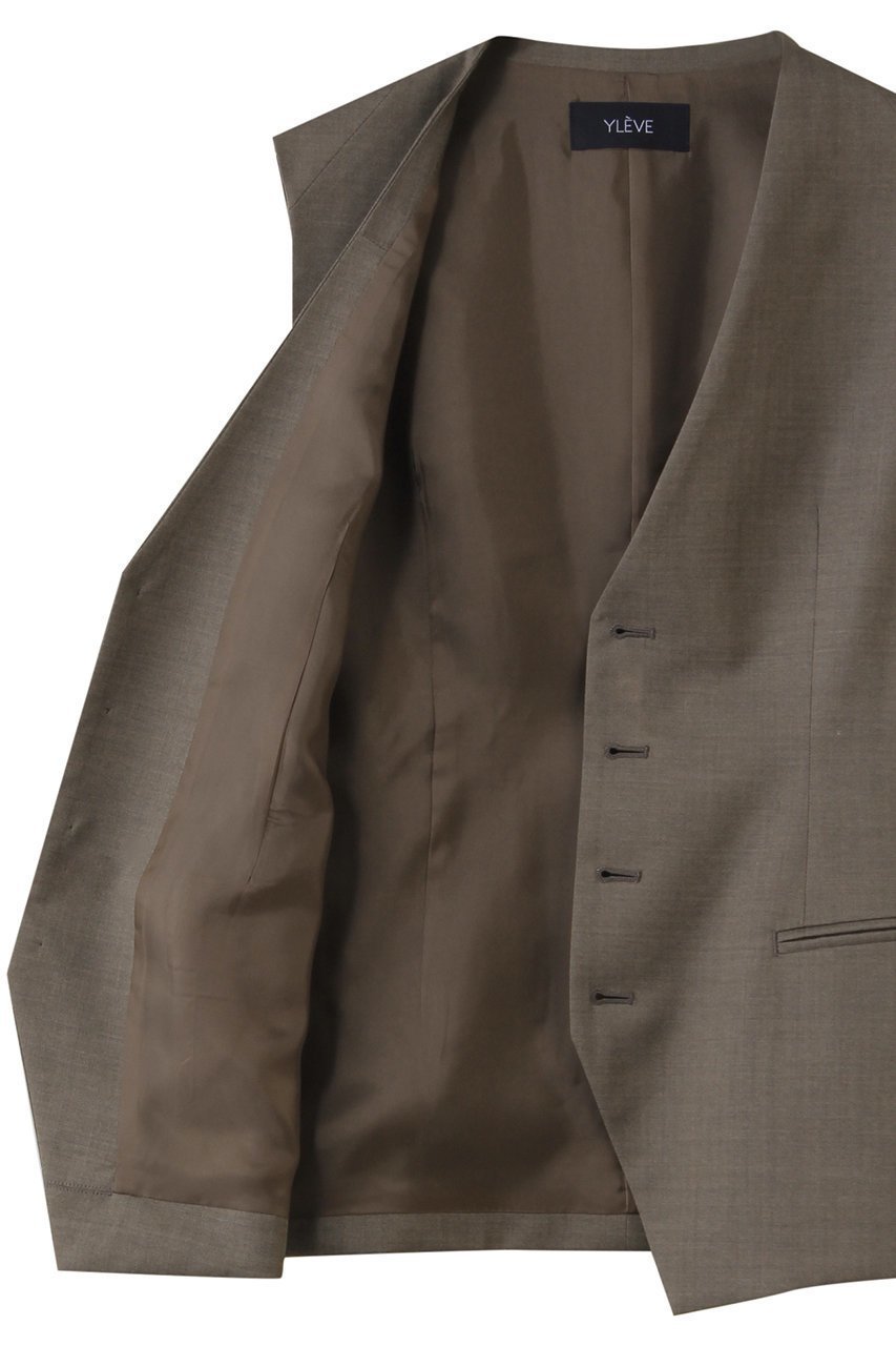 【イレーヴ/YLEVE】のSUPER120 S シャンブレー ウール ベスト 人気、トレンドファッション・服の通販 founy(ファニー) ファッション Fashion レディースファッション Fashion for Women アウター Coat / Outerwear Collection レディースジャケット・軽アウター Jackets オケージョン Occasion Wear サマー Summer, Summer Style シャンブレー Chambray, Denim-Like Fabric ジャケット Jacket, Outerwear ベスト Vest, Waistcoat リラックス Relax, Relaxed Fit ワッシャー Washer, Crinkled Finish エレガント 上品 Elegant 夏 Summer other-6|ID: prp329100004861690 ipo3291000000036887351