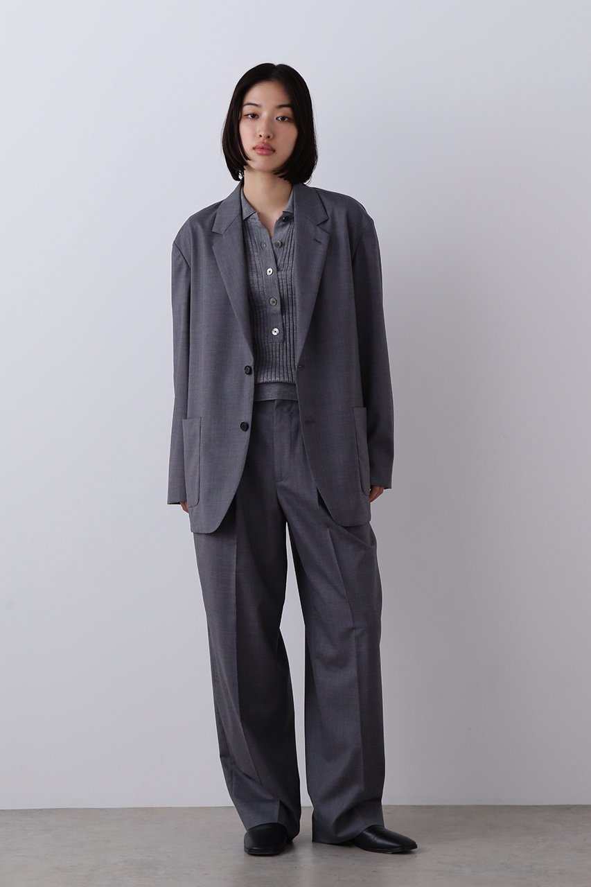 【イレーヴ/YLEVE】のSUPER120 S シャンブレー ウール ジャケット 人気、トレンドファッション・服の通販 founy(ファニー) ファッション Fashion レディースファッション Fashion for Women アウター Coat / Outerwear Collection レディースジャケット・軽アウター Jackets サマー Summer, Summer Style シャンブレー Chambray, Denim-Like Fabric ジャケット Jacket, Outerwear ワッシャー Washer, Crinkled Finish エレガント 上品 Elegant other-8|ID: prp329100004861691 ipo3291000000036887361