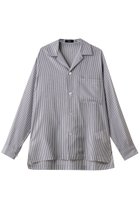 【イレーヴ/YLEVE】のACETATE CUPRA ストライプ パジャマ シャツ 人気、トレンドファッション・服の通販 founy(ファニー) ファッション Fashion レディースファッション Fashion for Women トップス・カットソー Cut & Sew Tops シャツ・ブラウス・オフィスカジュアル Elegant Blouses & Button-Ups 2026年 2026 ストライプ Stripe, Striped Pattern スリーブ Sleeve, Long Sleeve / Short Sleeve パジャマ Pajamas, Sleepwear フィット Fit, Slim Fit ボックス Boxy, Box Shape リラックス Relax, Relaxed Fit ロング Long, Long-Length ヴィンテージ Vintage Style 夏 Summer 春 Spring S/S・春夏 SS, Spring/Summer, Warm Season 羽織 Haori, Light Jacket thumbnail ブルーストライプ|ID: prp329100004861692 ipo3291000000036050375