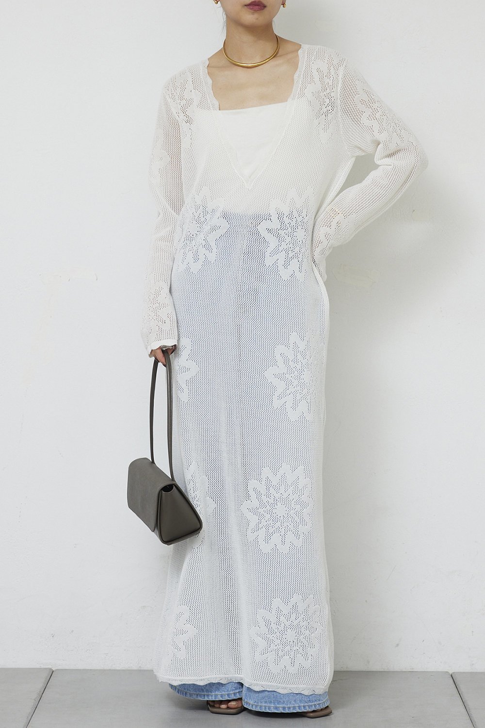 【ガリャルダガランテ/GALLARDAGALANTE】のメッシュニットドレス 人気、トレンドファッション・服の通販 founy(ファニー) 　ファッション　Fashion　レディースファッション　Fashion for Women　ワンピース　Dresses　フォーマル・パーティードレス・結婚式用ドレス　Elegant & Casual Dresses　チュニック　Tunic Tops & Dresses　2026年　2026　シアー　Sheer, See-Through　チュニック　Tunic, Long Top　ドレス　Dress, One-Piece　ロング　Long, Long-Length　夏　Summer　春　Spring　S/S・春夏　SS, Spring/Summer, Warm Season　 other-1|ID: prp329100004861694 ipo3291000000036050399