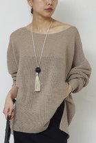 【ガリャルダガランテ/GALLARDAGALANTE】のペーパーヤーンメッシュニット ベージュ|ID: prp329100004861695 ipo3291000000036930978