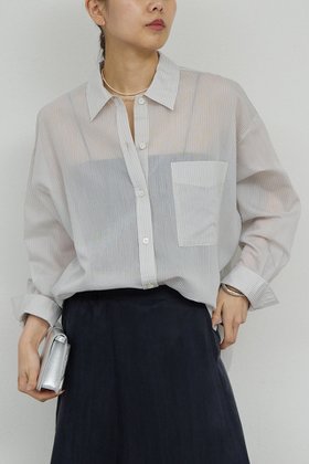 【ガリャルダガランテ/GALLARDAGALANTE】のカシュクールローンシャツ 人気、トレンドファッション・服の通販 founy(ファニー) ファッション Fashion レディースファッション Fashion for Women トップス・カットソー Cut & Sew Tops シャツ・ブラウス・オフィスカジュアル Elegant Blouses & Button-Ups シンプル Simple, Minimal ストライプ Stripe, Striped Pattern スリーブ Sleeve, Long Sleeve / Short Sleeve ロング Long, Long-Length 新作・新入荷 New Arrivals / New In |ID:prp329100004861696