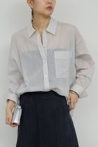 【ガリャルダガランテ/GALLARDAGALANTE】のカシュクールローンシャツ 人気、トレンドファッション・服の通販 founy(ファニー) ファッション Fashion レディースファッション Fashion for Women トップス・カットソー Cut & Sew Tops シャツ・ブラウス・オフィスカジュアル Elegant Blouses & Button-Ups 2026年 2026 シンプル Simple, Minimal ストライプ Stripe, Striped Pattern スリーブ Sleeve, Long Sleeve / Short Sleeve ロング Long, Long-Length 夏 Summer 春 Spring S/S・春夏 SS, Spring/Summer, Warm Season thumbnail ライトグレー|ID: prp329100004861696 ipo3291000000036050427