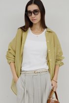 【ガリャルダガランテ/GALLARDAGALANTE】のカシュクールローンシャツ 人気、トレンドファッション・服の通販 founy(ファニー) ファッション Fashion レディースファッション Fashion for Women トップス・カットソー Cut & Sew Tops シャツ・ブラウス・オフィスカジュアル Elegant Blouses & Button-Ups 2026年 2026 シンプル Simple, Minimal ストライプ Stripe, Striped Pattern スリーブ Sleeve, Long Sleeve / Short Sleeve ロング Long, Long-Length 夏 Summer 春 Spring S/S・春夏 SS, Spring/Summer, Warm Season thumbnail イエロー|ID: prp329100004861696 ipo3291000000036050430