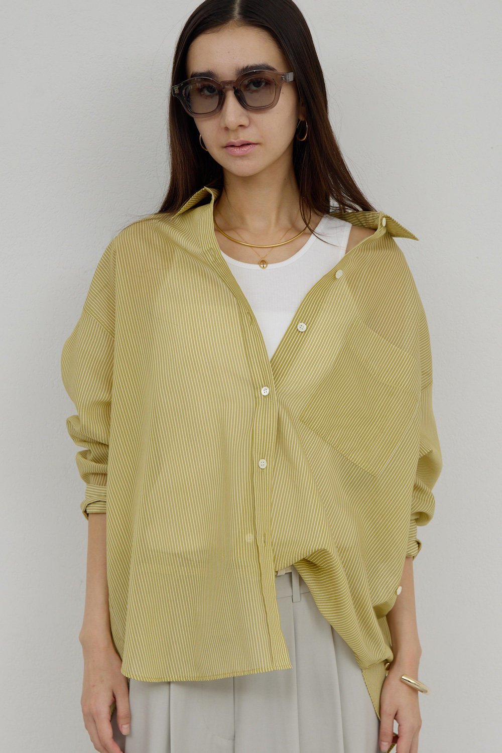 【ガリャルダガランテ/GALLARDAGALANTE】のカシュクールローンシャツ 人気、トレンドファッション・服の通販 founy(ファニー) ファッション Fashion レディースファッション Fashion for Women トップス・カットソー Cut & Sew Tops シャツ・ブラウス・オフィスカジュアル Elegant Blouses & Button-Ups 2026年 2026 シンプル Simple, Minimal ストライプ Stripe, Striped Pattern スリーブ Sleeve, Long Sleeve / Short Sleeve ロング Long, Long-Length 夏 Summer 春 Spring S/S・春夏 SS, Spring/Summer, Warm Season other-5|ID: prp329100004861696 ipo3291000000036050439