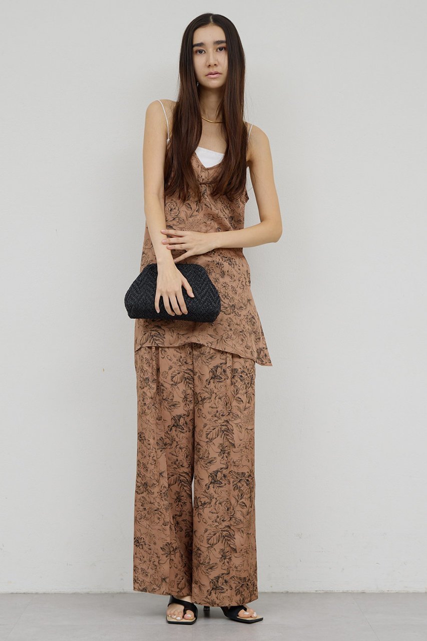 【ガリャルダガランテ/GALLARDAGALANTE】の【セットアップ対応】ボタニカルサテンスラックス 人気、トレンドファッション・服の通販 founy(ファニー) ファッション Fashion レディースファッション Fashion for Women セットアップ Matching Sets レディースパンツ・ボトムス Pants & Trousers / Bottoms パンツ Pants & Trousers サテン Satin, Glossy Fabric セットアップ Set-Up, Coordinated Outfit ベーシック Basic, Essential リゾート Resort, Vacation Style エレガント 上品 Elegant other-3|ID: prp329100004861697 ipo3291000000036743978