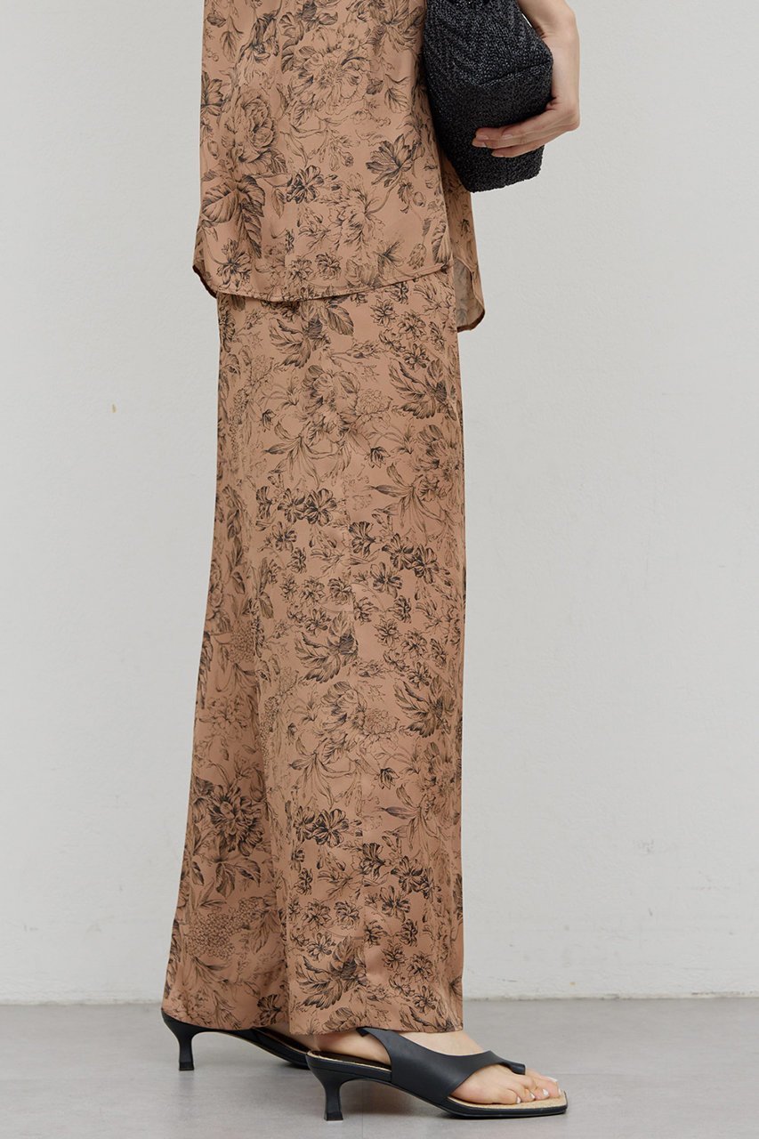 【ガリャルダガランテ/GALLARDAGALANTE】の【セットアップ対応】ボタニカルサテンスラックス 人気、トレンドファッション・服の通販 founy(ファニー) ファッション Fashion レディースファッション Fashion for Women セットアップ Matching Sets レディースパンツ・ボトムス Pants & Trousers / Bottoms パンツ Pants & Trousers サテン Satin, Glossy Fabric セットアップ Set-Up, Coordinated Outfit ベーシック Basic, Essential リゾート Resort, Vacation Style エレガント 上品 Elegant other-8|ID: prp329100004861697 ipo3291000000036743983