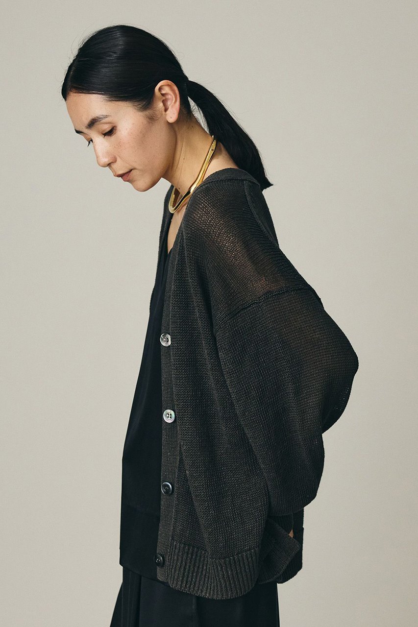 【カオス/Chaos】のノーマンリネンカーディガン 人気、トレンドファッション・服の通販 founy(ファニー) 　ファッション　Fashion　レディースファッション　Fashion for Women　トップス・カットソー　Cut & Sew Tops　ニット　Knit Tops & Sweaters　カーディガン・羽織り　Layered Style Cardigans　春　Spring　カーディガン　Cardigan, Knitwear　ミドル　Middle Length, Mid Height　リネン　Linen, Linen Fabric　S/S・春夏　SS, Spring/Summer, Warm Season　夏　Summer　2026年　2026　other-5|ID: prp329100004861704 ipo3291000000036050548