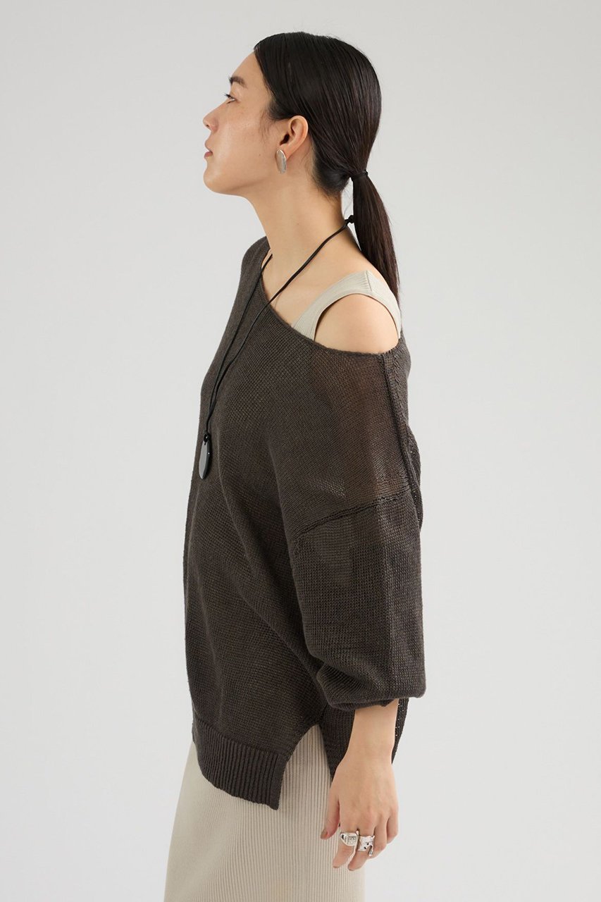 【カオス/Chaos】のノーマンリネンプルオーバー 人気、トレンドファッション・服の通販 founy(ファニー) 　ファッション　Fashion　レディースファッション　Fashion for Women　トップス・カットソー　Cut & Sew Tops　ニット　Knit Tops & Sweaters　カジュアルプルオーバー・ニットトップス　Pullovers & Knit Tops / Casual Pullovers　春　Spring　ミドル　Middle Length, Mid Height　リネン　Linen, Linen Fabric　S/S・春夏　SS, Spring/Summer, Warm Season　夏　Summer　エレガント 上品　Elegant　2026年　2026　other-6|ID: prp329100004861705 ipo3291000000036050563