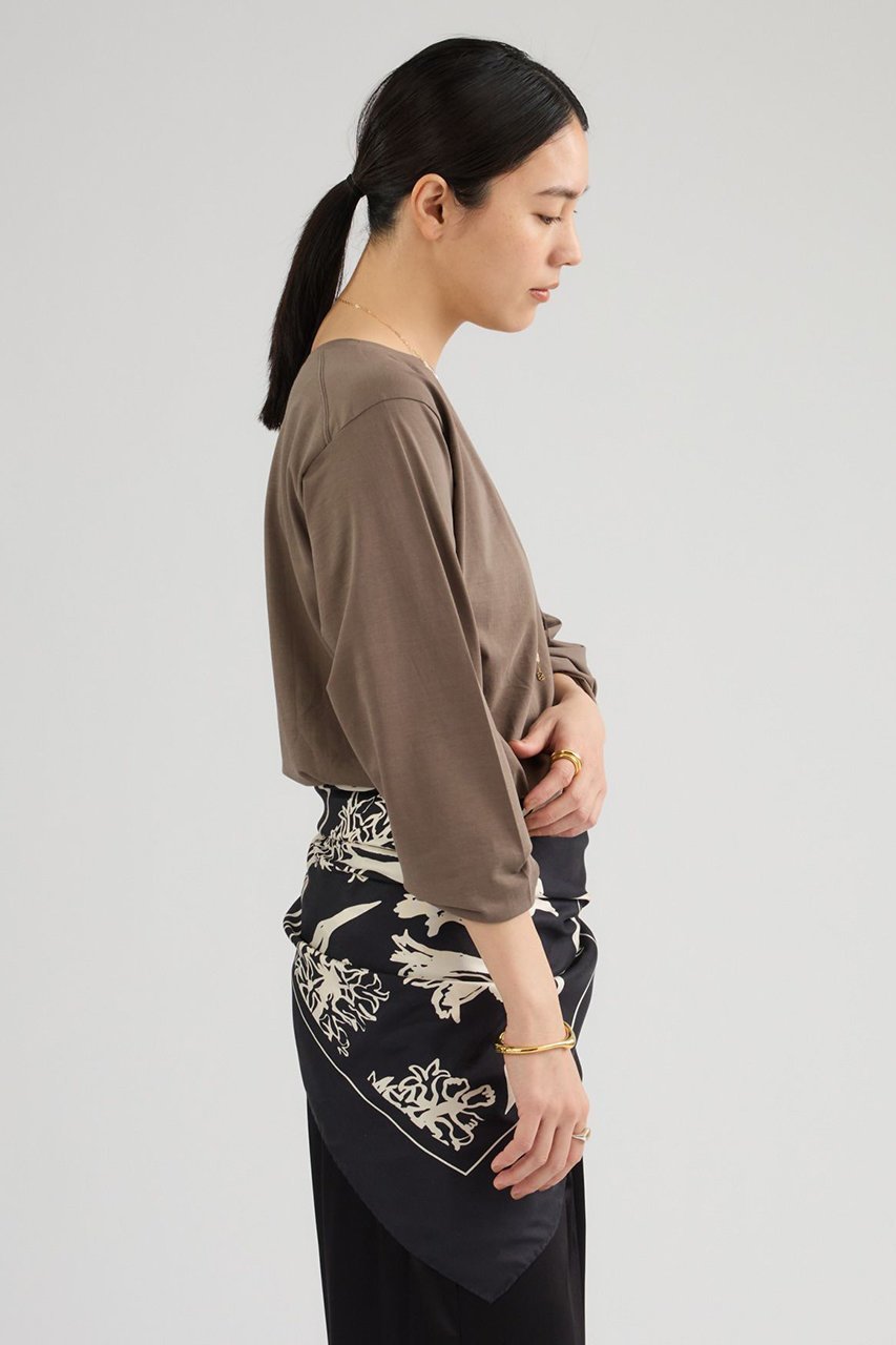 【カオス/Chaos】のクロスコットンカットソー 人気、トレンドファッション・服の通販 founy(ファニー) ファッション Fashion レディースファッション Fashion for Women トップス・カットソー Cut & Sew Tops シャツ・ブラウス・オフィスカジュアル Elegant Blouses & Button-Ups ロングTシャツ・Tシャツ Longline T-Shirts & Tees カットソー・ベーシックTシャツ Cut-and-Sewn Tops / Stretch Tees & Basics 春 Spring カットソー Cut and Sewn Top コクーン Cocoon, Cocoon Silhouette シンプル Simple, Minimal スリーブ Sleeve, Long Sleeve / Short Sleeve ロング Long, Long-Length S/S・春夏 SS, Spring/Summer, Warm Season 夏 Summer エレガント 上品 Elegant 2026年 2026 other-3|ID: prp329100004861706 ipo3291000000036050575