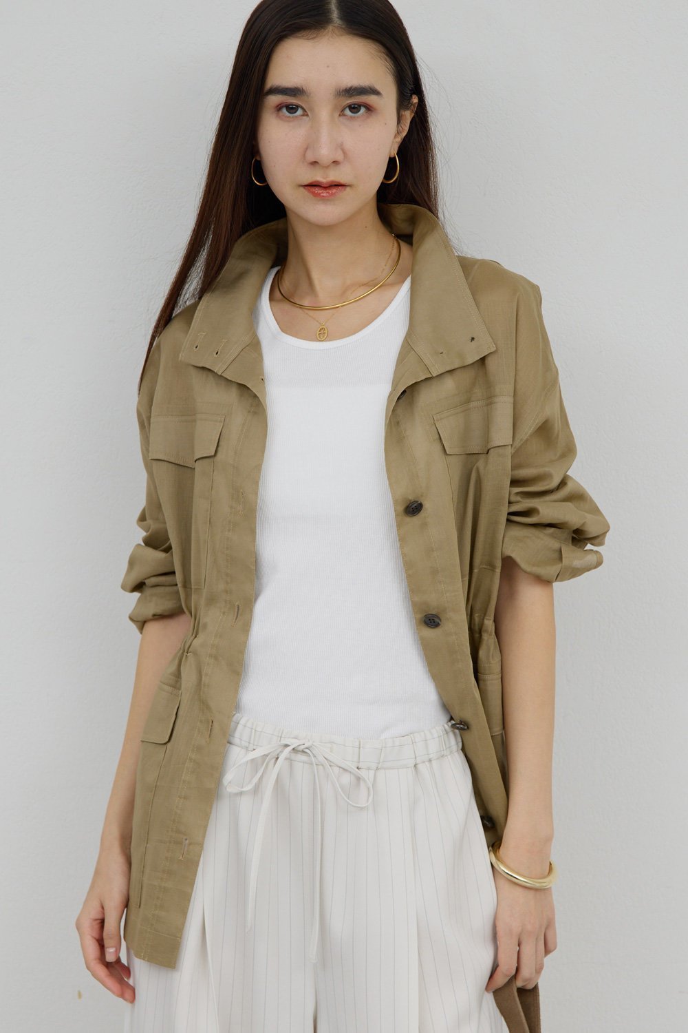 【ガリャルダガランテ/GALLARDAGALANTE】の【WEB限定リバイバル】シアーミリタリージャケット 人気、トレンドファッション・服の通販 founy(ファニー) 　ファッション　Fashion　レディースファッション　Fashion for Women　アウター　Coat / Outerwear Collection　レディースジャケット・軽アウター　Jackets　2026年　2026　シアー　Sheer, See-Through　ジャケット　Jacket, Outerwear　スタンド　Stand Collar, Upright Stand　ミリタリー　Military, Army Style　夏　Summer　春　Spring　S/S・春夏　SS, Spring/Summer, Warm Season　other-5|ID: prp329100004861783 ipo3291000000036058076