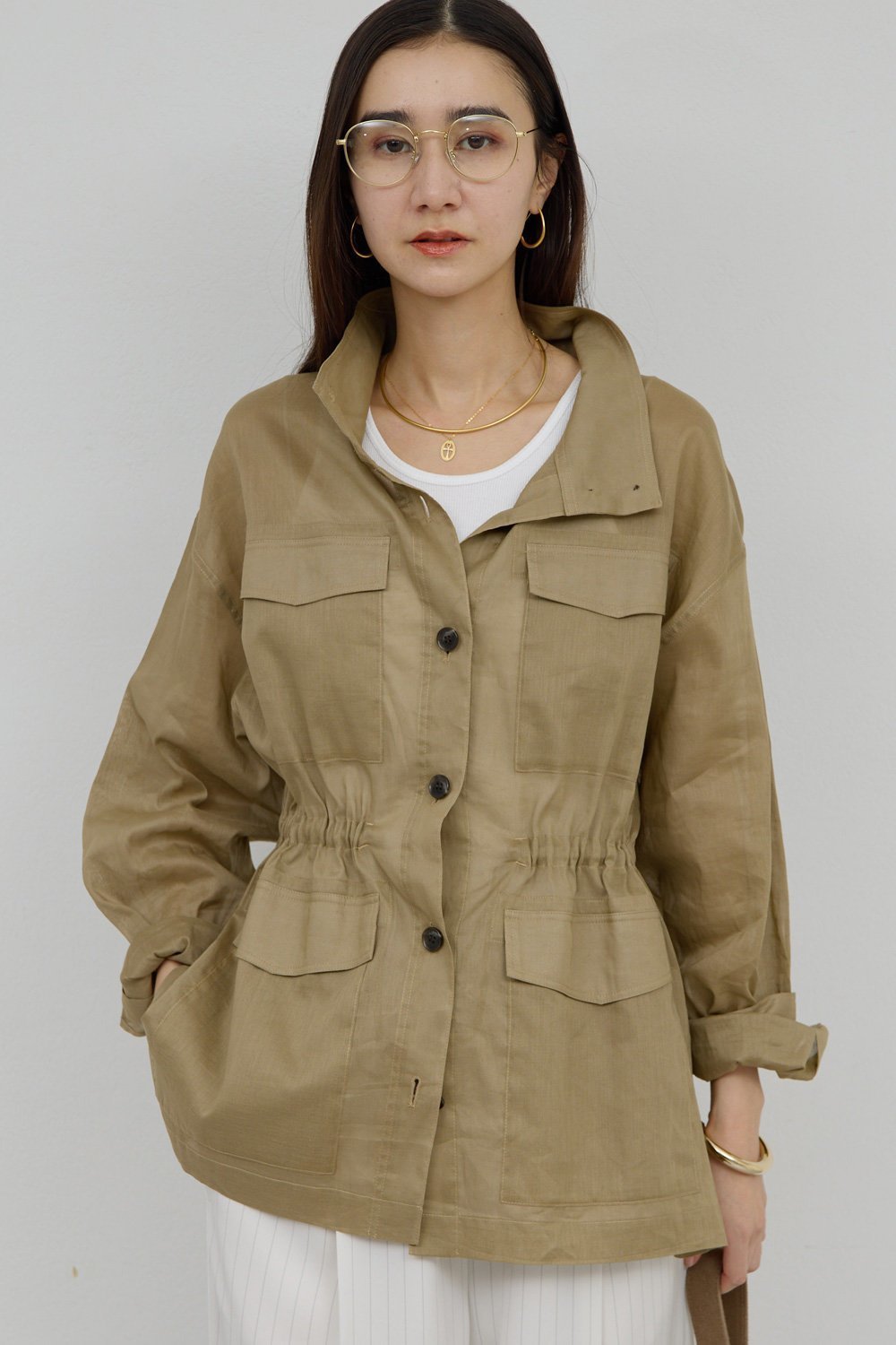 【ガリャルダガランテ/GALLARDAGALANTE】の【WEB限定リバイバル】シアーミリタリージャケット 人気、トレンドファッション・服の通販 founy(ファニー) 　ファッション　Fashion　レディースファッション　Fashion for Women　アウター　Coat / Outerwear Collection　レディースジャケット・軽アウター　Jackets　2026年　2026　シアー　Sheer, See-Through　ジャケット　Jacket, Outerwear　スタンド　Stand Collar, Upright Stand　ミリタリー　Military, Army Style　夏　Summer　春　Spring　S/S・春夏　SS, Spring/Summer, Warm Season　other-8|ID: prp329100004861783 ipo3291000000036058079