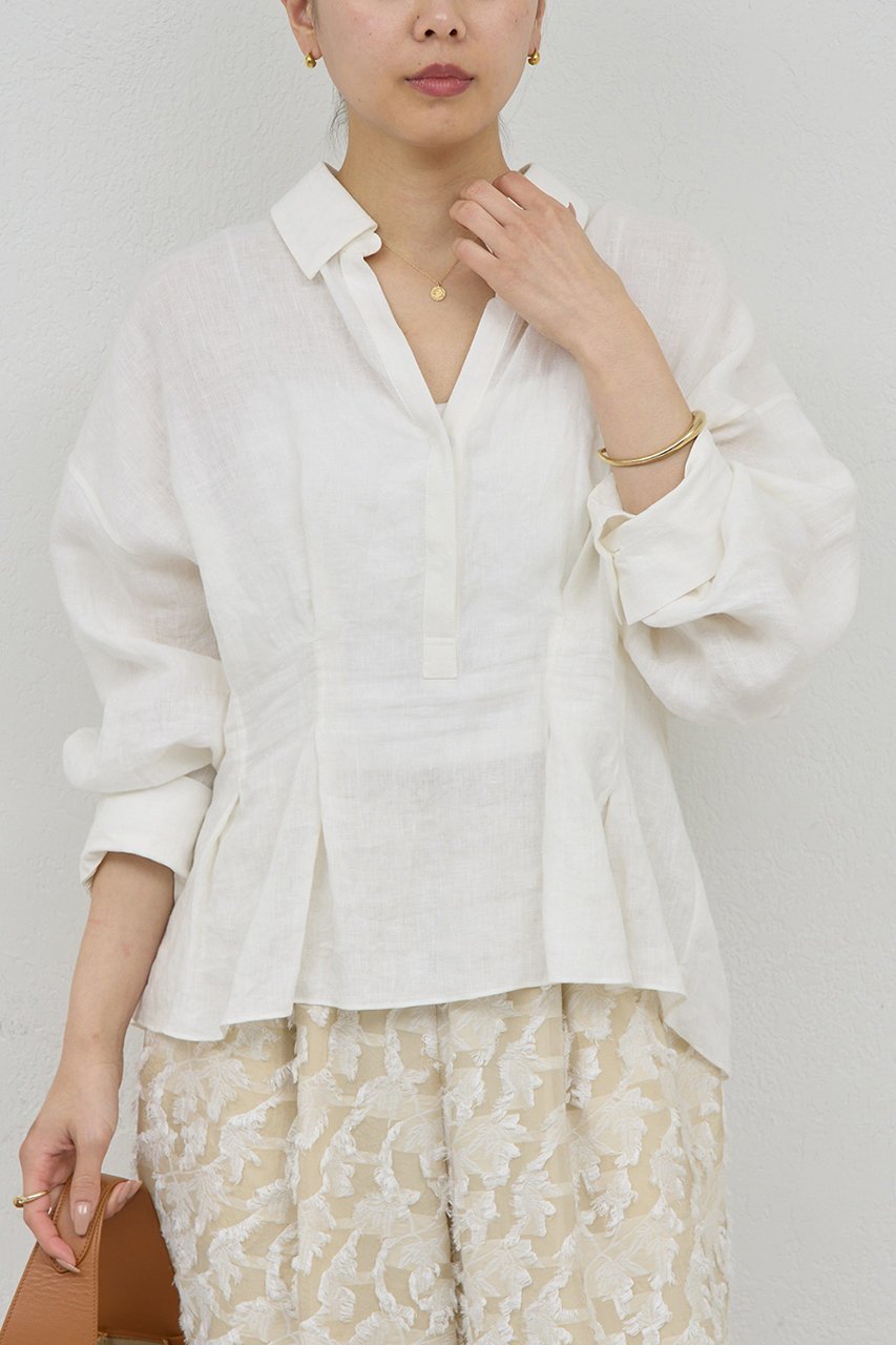 【ガリャルダガランテ/GALLARDAGALANTE】の【WEB限定】ウエストシェイプシャツ 人気、トレンドファッション・服の通販 founy(ファニー) 　ファッション　Fashion　レディースファッション　Fashion for Women　トップス・カットソー　Cut & Sew Tops　シャツ・ブラウス・オフィスカジュアル　Elegant Blouses & Button-Ups　2026年　2026　スキッパー　Skipper, Open Collar　スリーブ　Sleeve, Long Sleeve / Short Sleeve　デニム　Denim, Jeans Material　ロング　Long, Long-Length　ワイド　Wide, Wide Fit　夏　Summer　春　Spring　S/S・春夏　SS, Spring/Summer, Warm Season　 other-1|ID: prp329100004861784 ipo3291000000036058080