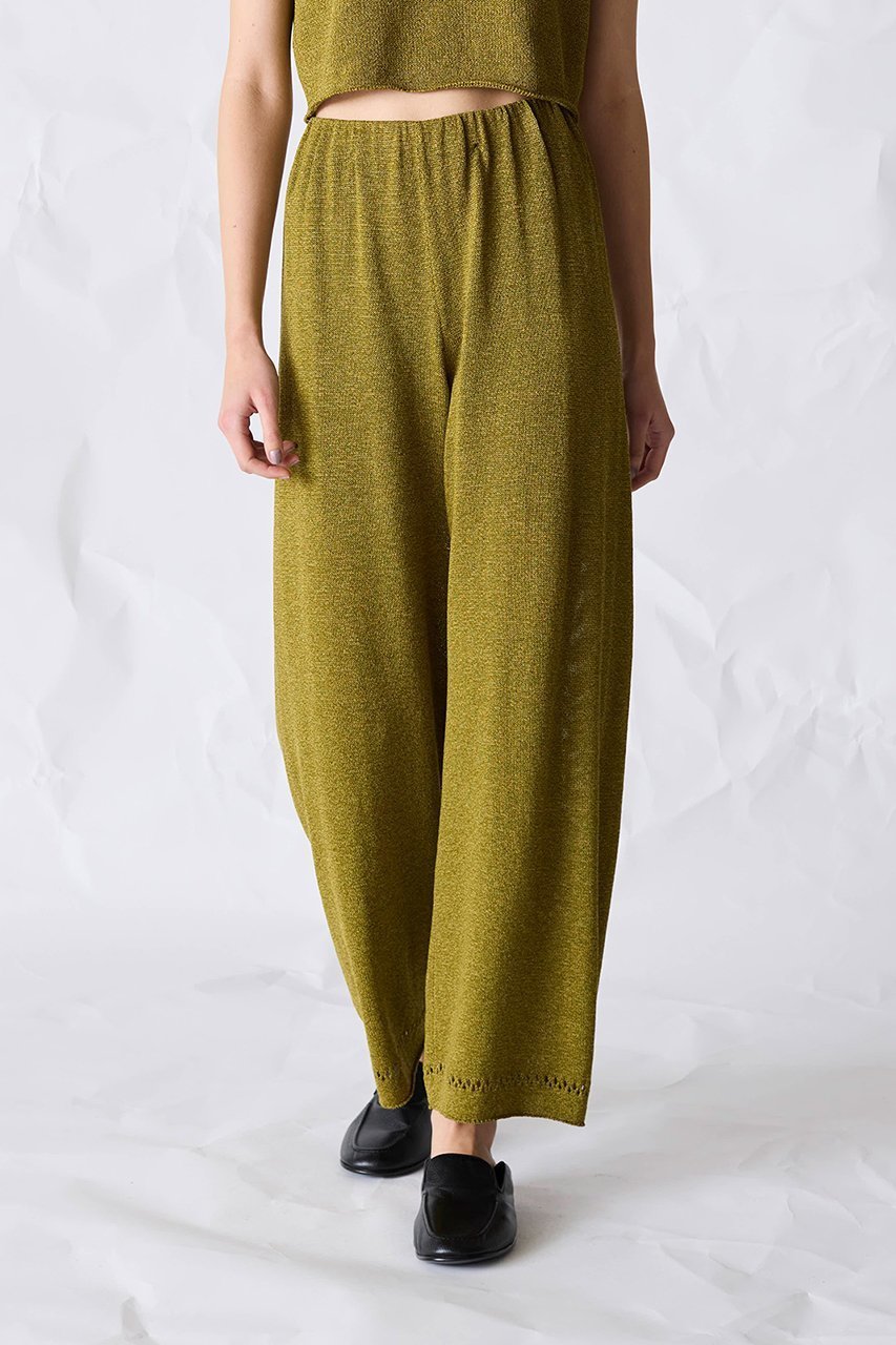 【マリリンムーン/MARILYN MOON】の【WALANCE】ペーパーニットパンツ インテリア・キッズ・メンズ・レディースファッション・服の通販 founy(ファニー) 　ファッション　Fashion　レディースファッション　Fashion for Women　パンツ　Pants & Trousers　2026年　2026　カーディガン　Cardigan, Knitwear　シンプル　Simple, Minimal　セットアップ　Set-Up, Coordinated Outfit　リラックス　Relax, Relaxed Fit　ロング　Long, Long-Length　人気　Popular, Best Seller　夏　Summer　春　Spring　S/S・春夏　SS, Spring/Summer, Warm Season　オリーブ|ID: prp329100004861785 ipo3291000000036058103